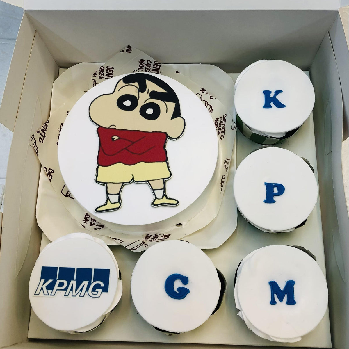 Cartoon White Theme Cake – Bento Cakes Noida