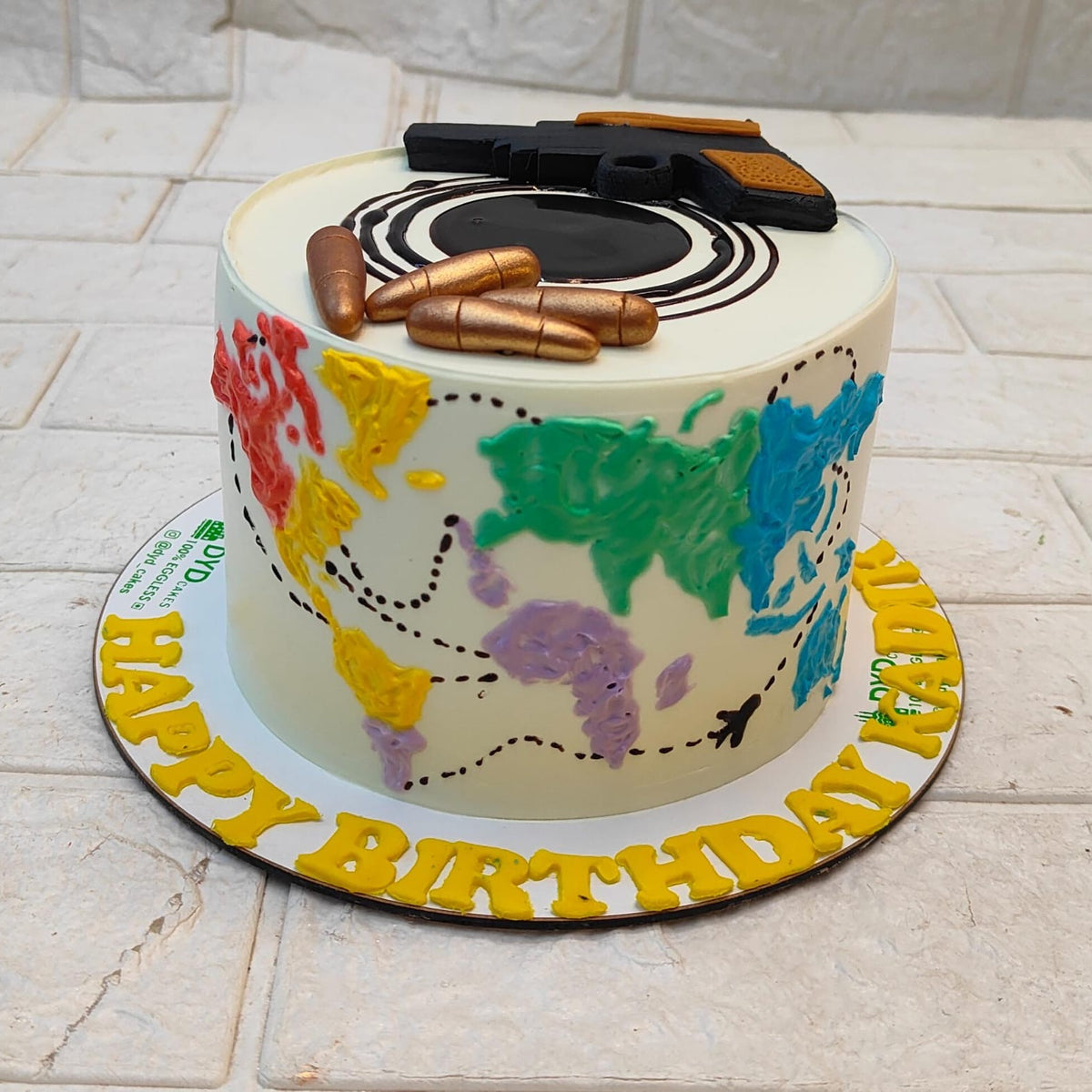 Gun With Bullet's Cake – Bento Cakes Noida1