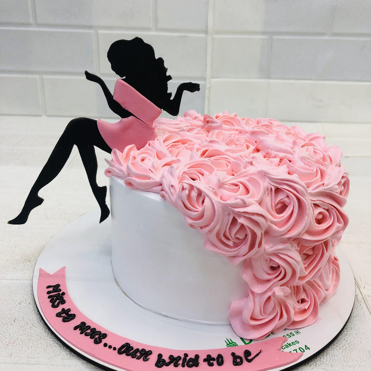 Pink Rose Cake – Bento Cakes Noida