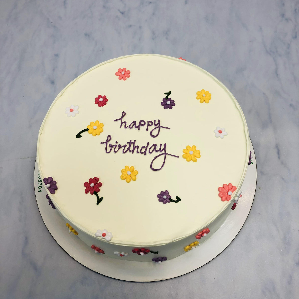 Flower white Cake – Bento Cakes Noida