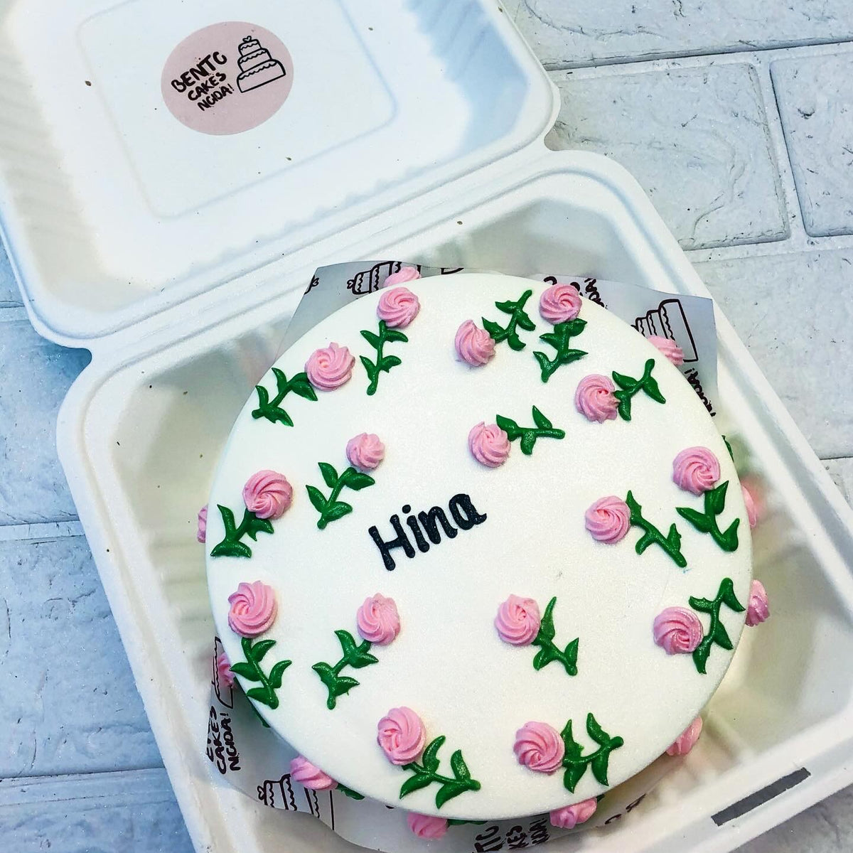 Pink Rose Theme Bento Cake – Bento Cakes Noida