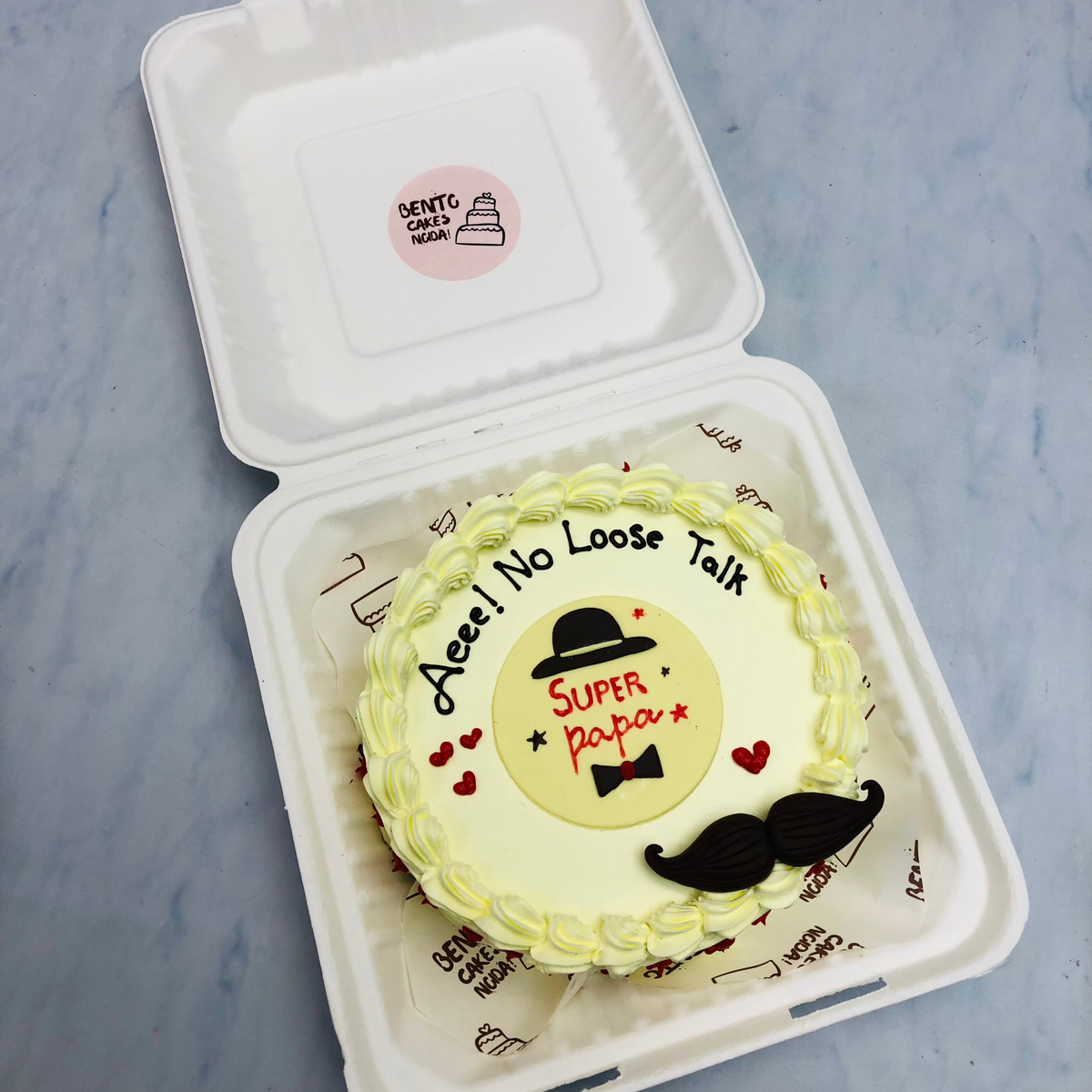 Super Father Theme Bento Cake – Bento Cakes Noida