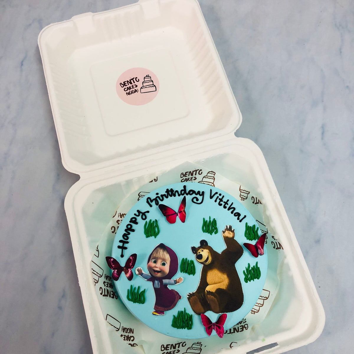 Masha & The Bear Theme Bento Cake – Bento Cakes Noida