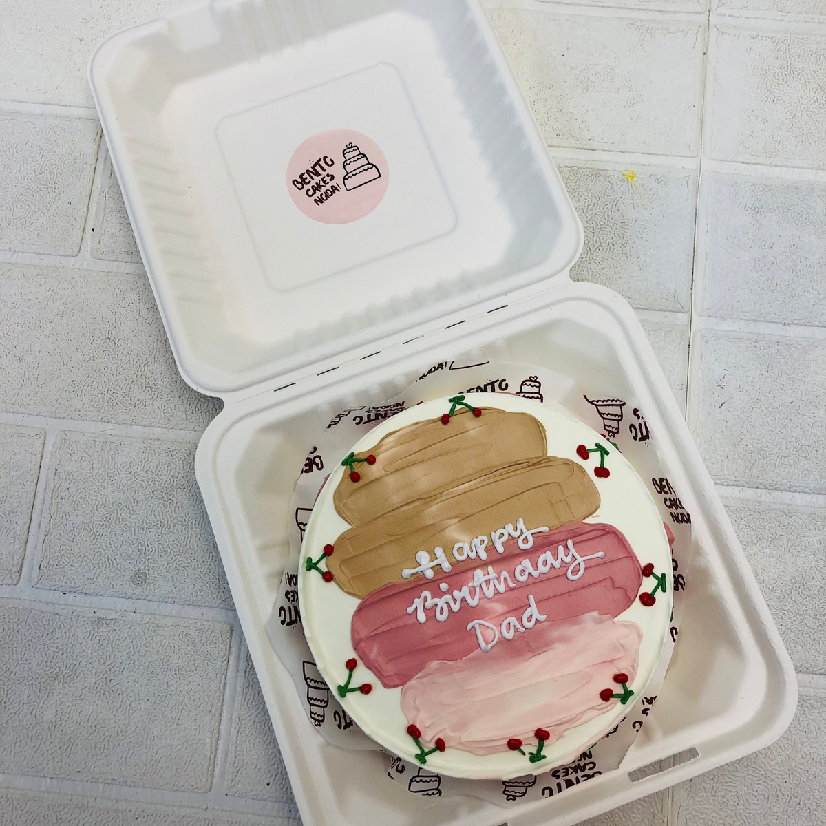Aesthetic Theme Dad Birthday Bento – Bento Cakes Noida