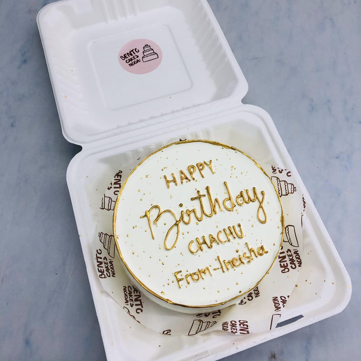 Birthday Wish Bento Cake – Bento Cakes Noida
