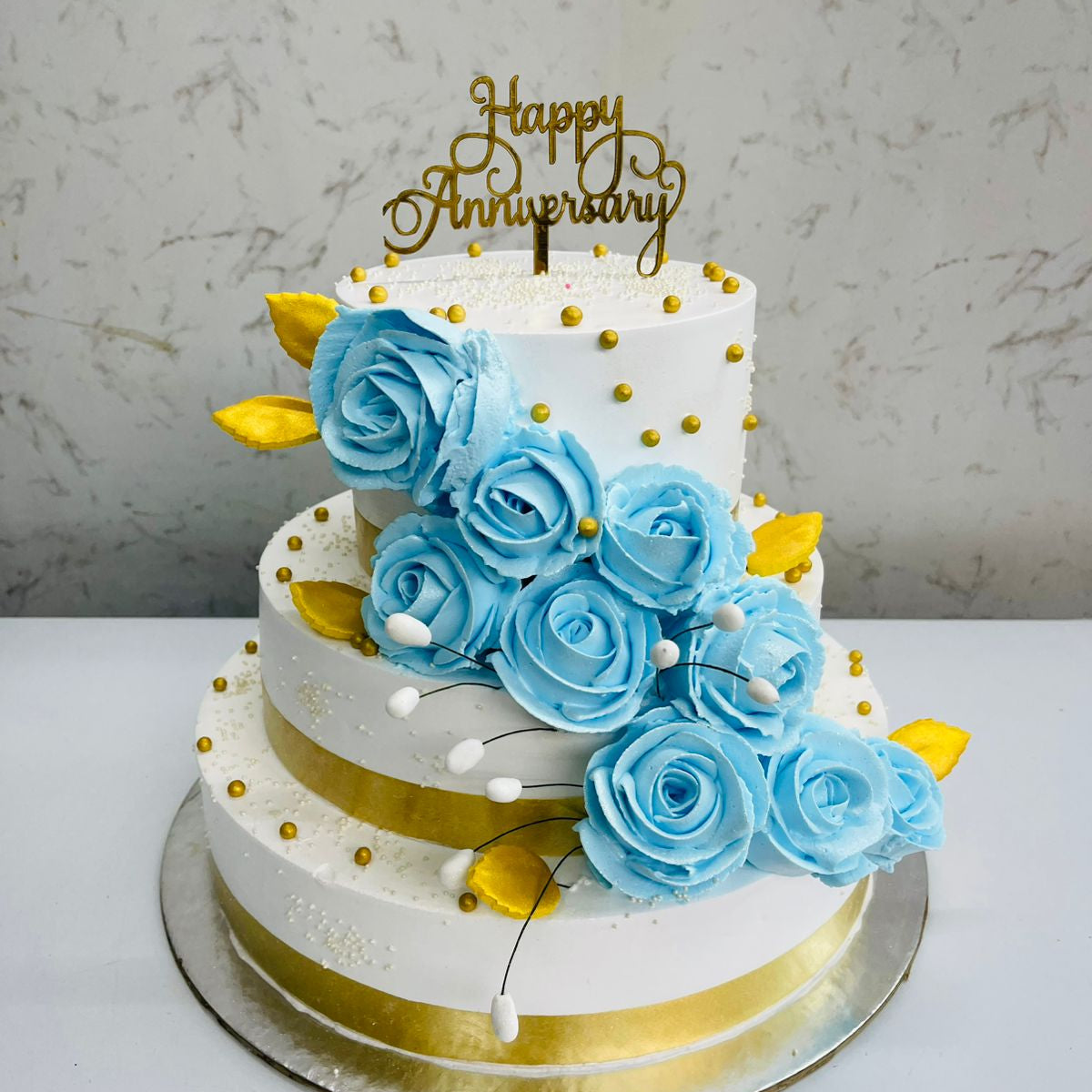 Bluestone Anniversary Cake