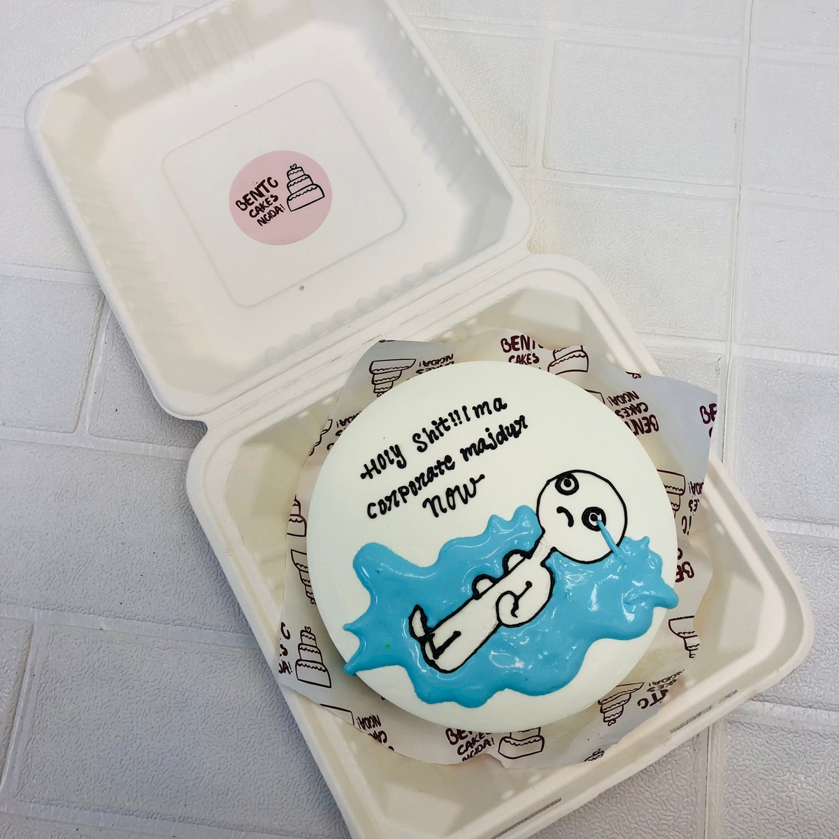 Corporate Majdur Theme Bento Cake – Bento Cakes Noida