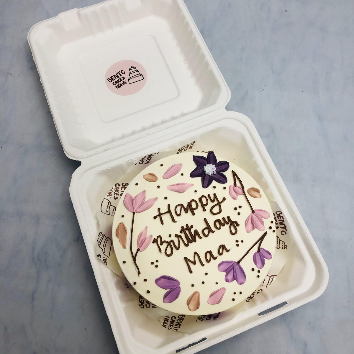 Moms Birthday Aesthetic Bento Cake – Bento Cakes Noida