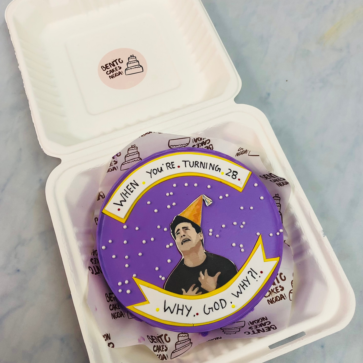 Turning 28 Friends Theme Bento Cake – Bento Cakes Noida