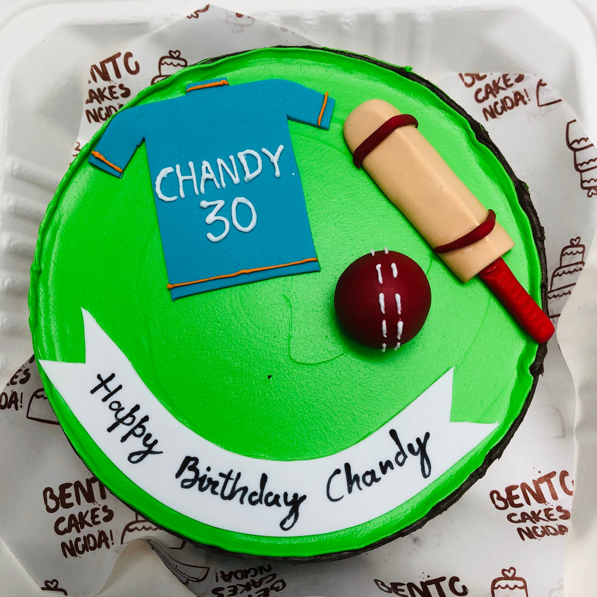 Cricketer Bento Theme Cake – Bento Cakes Noida