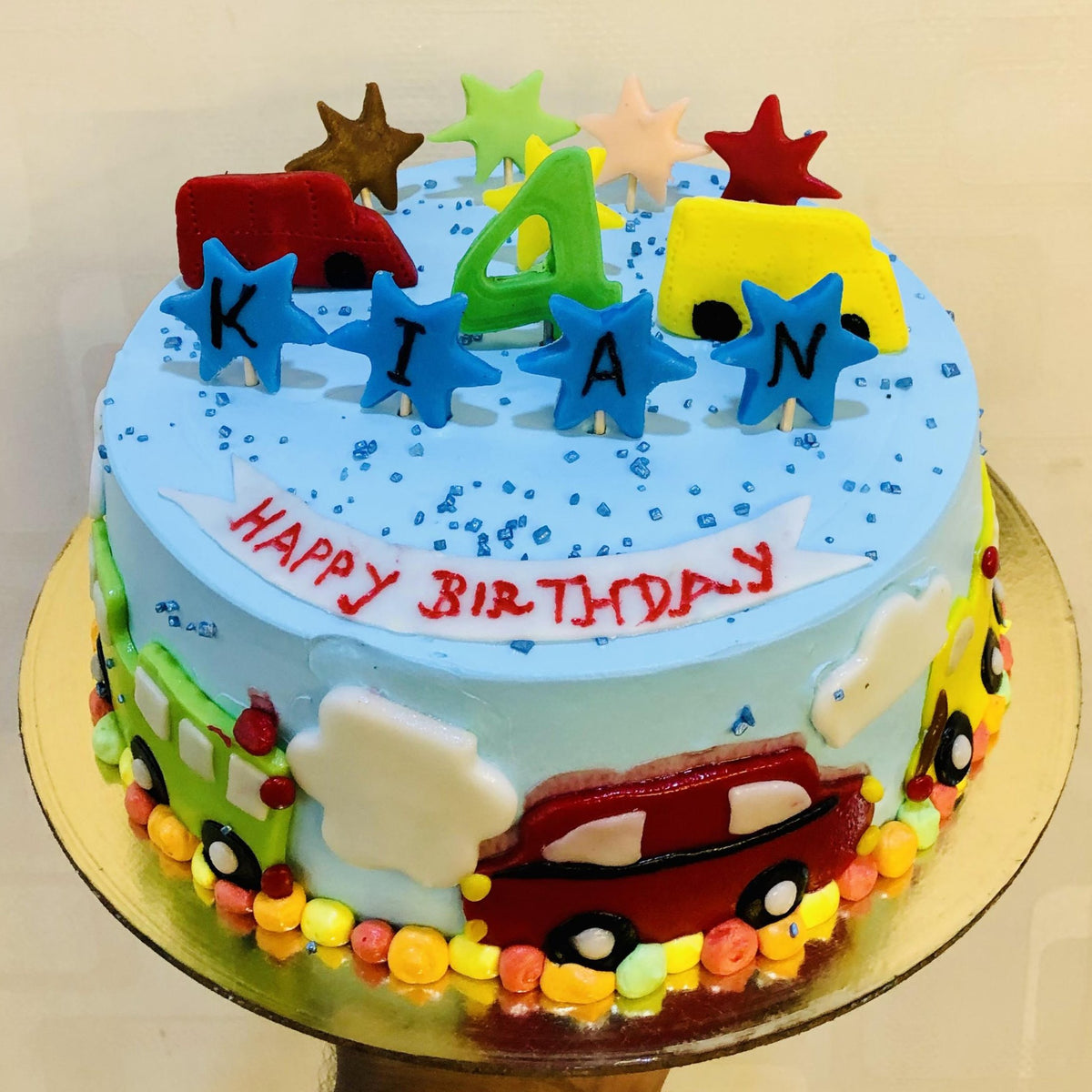 Car Theme Cake