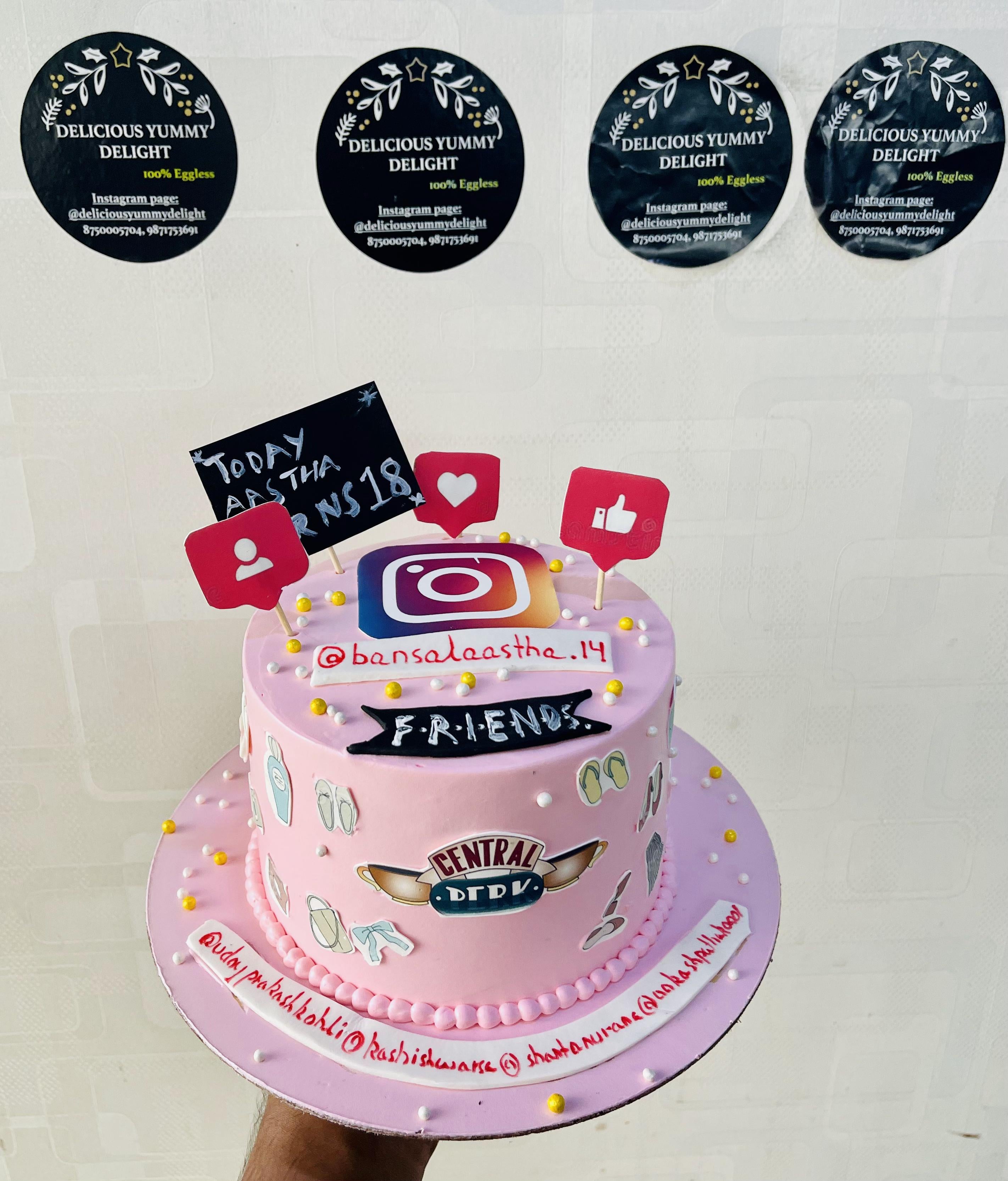 Social Media Theme Cake 3