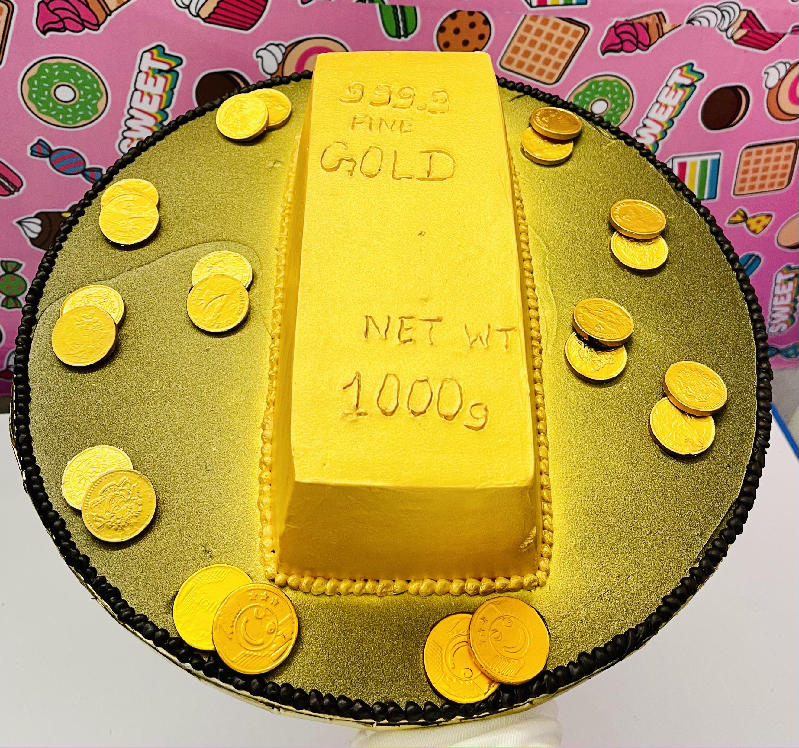 Gold Bar Cake