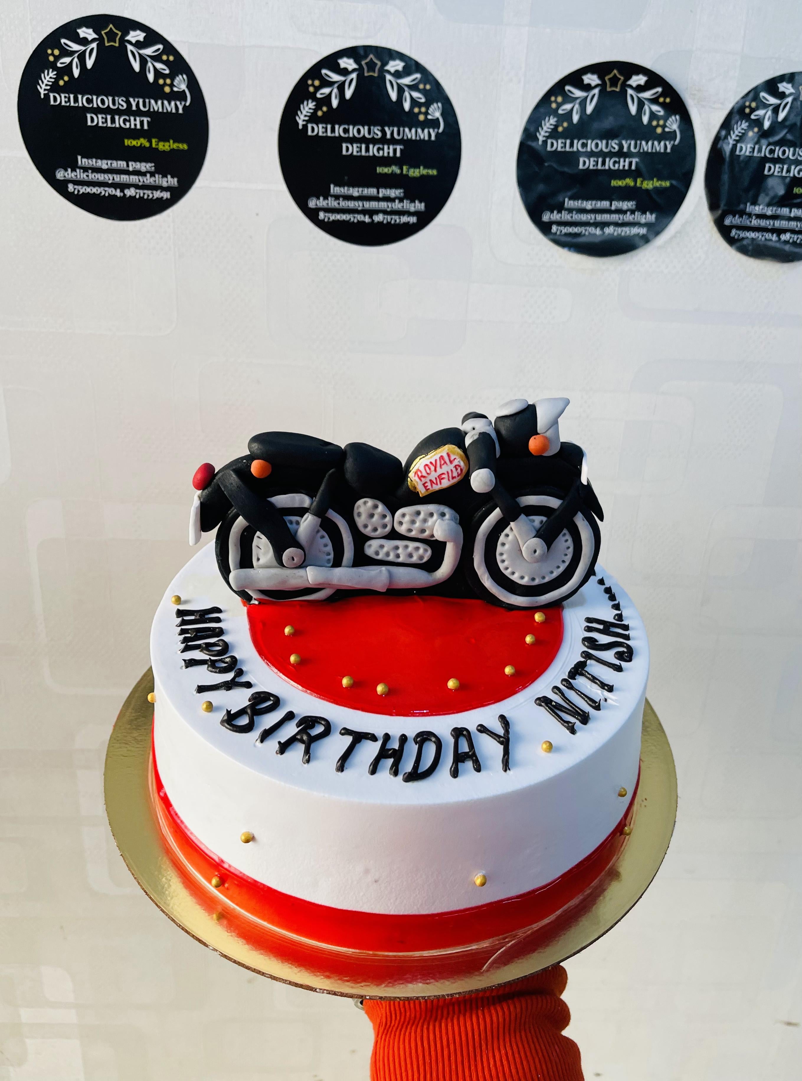 Royal Enfield Theme Cake