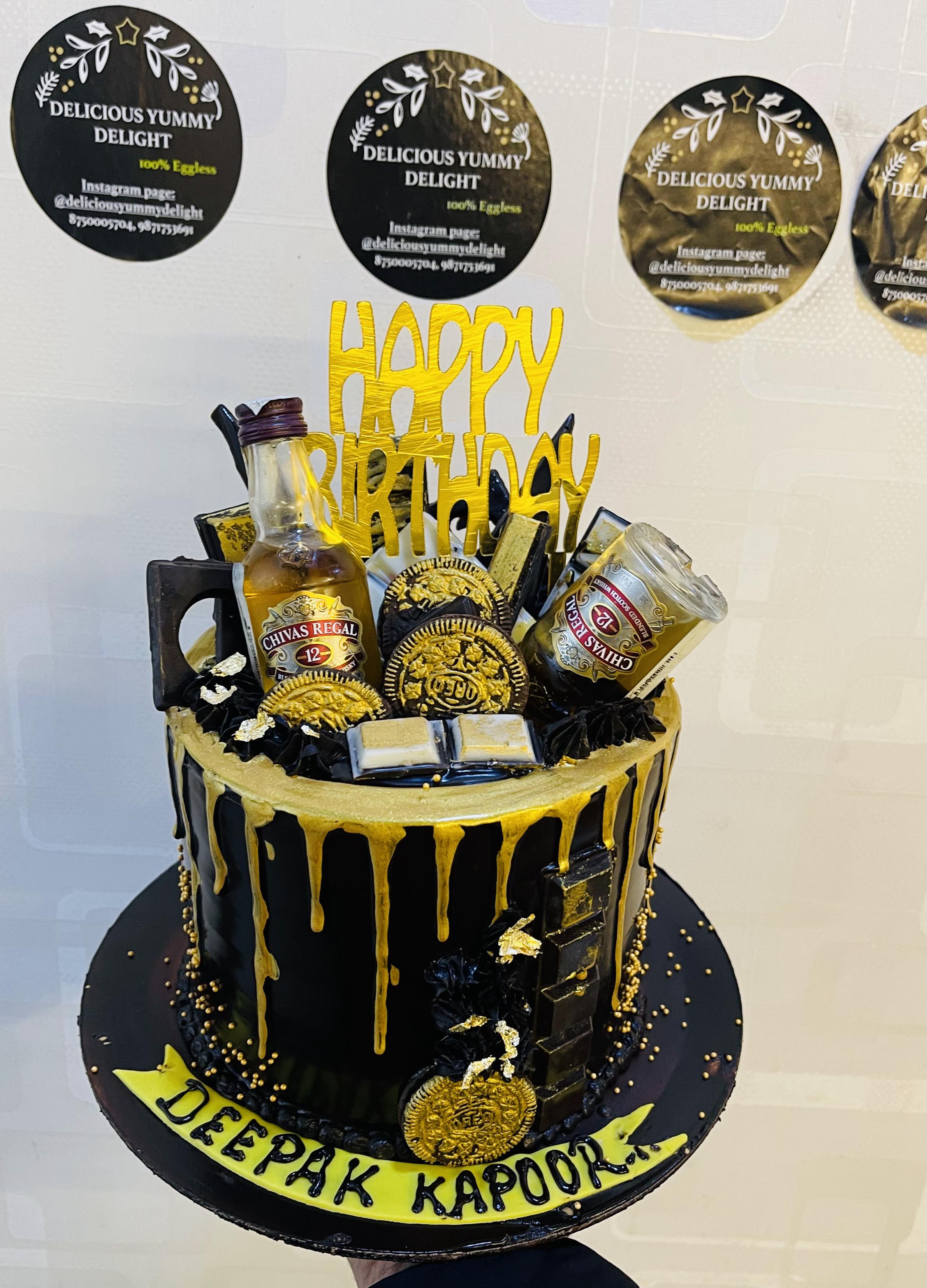 Alcohol Birthday Cake
