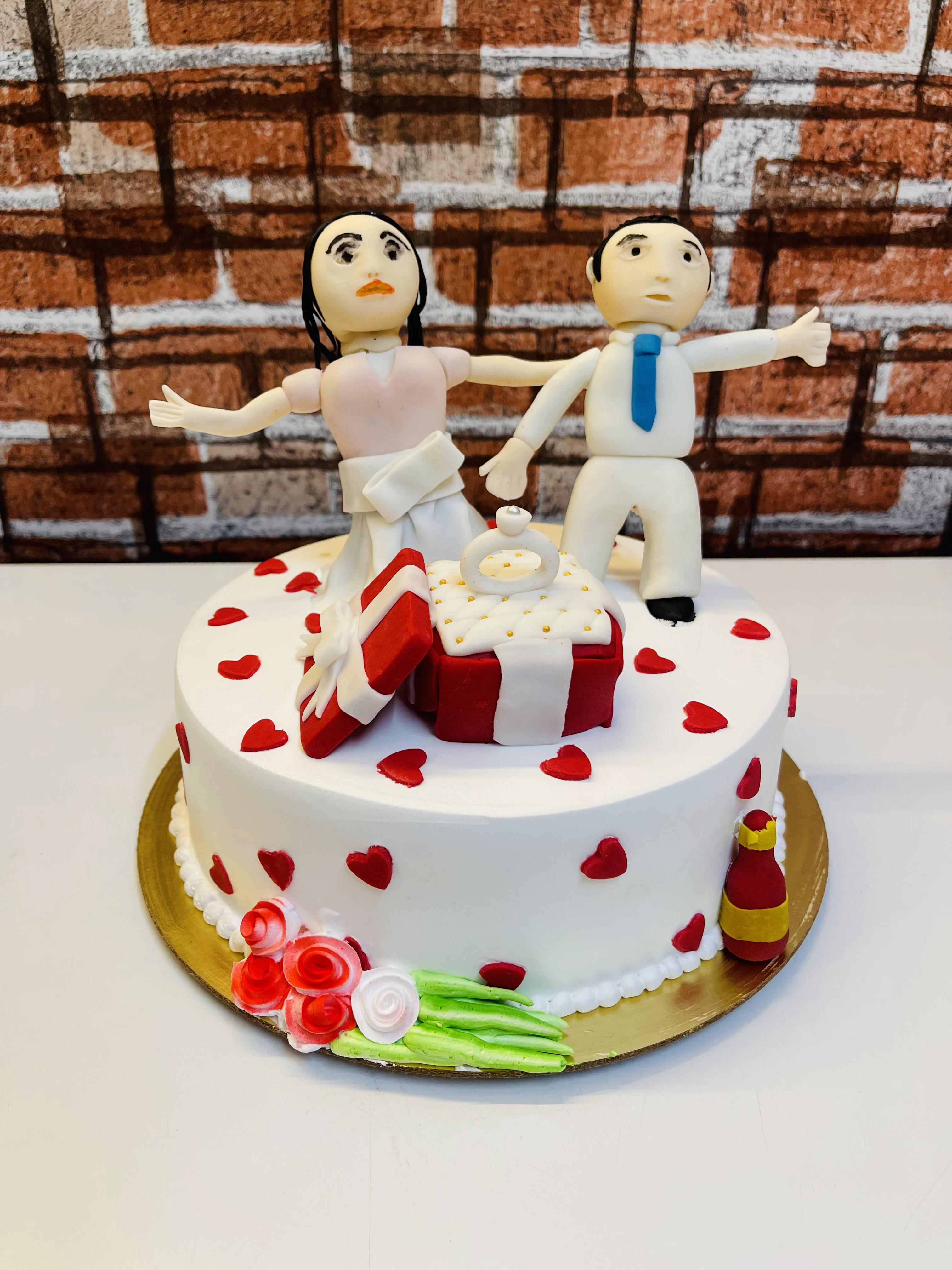 Engagement Ring Cake