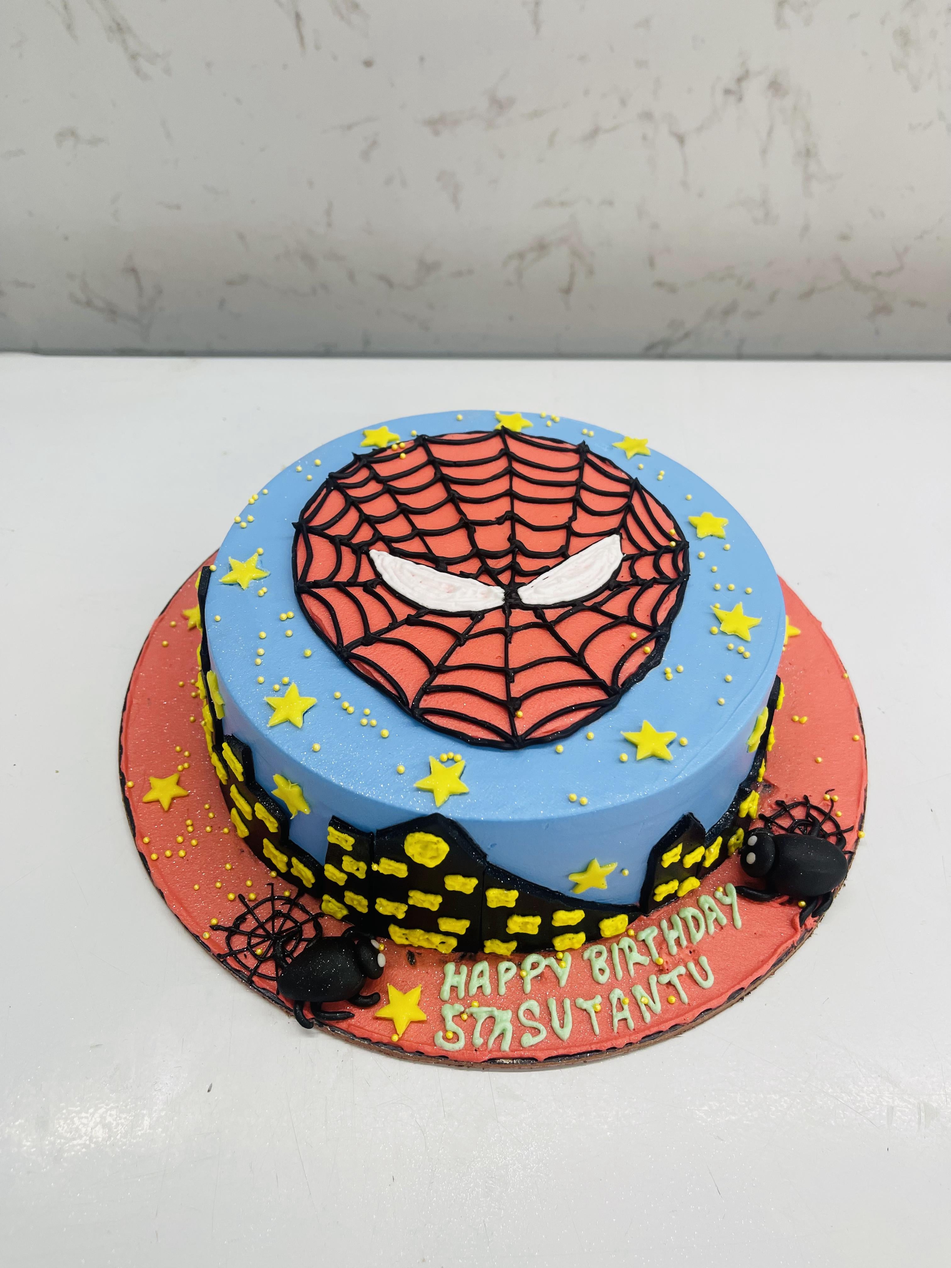 Spiderman Mask Cake