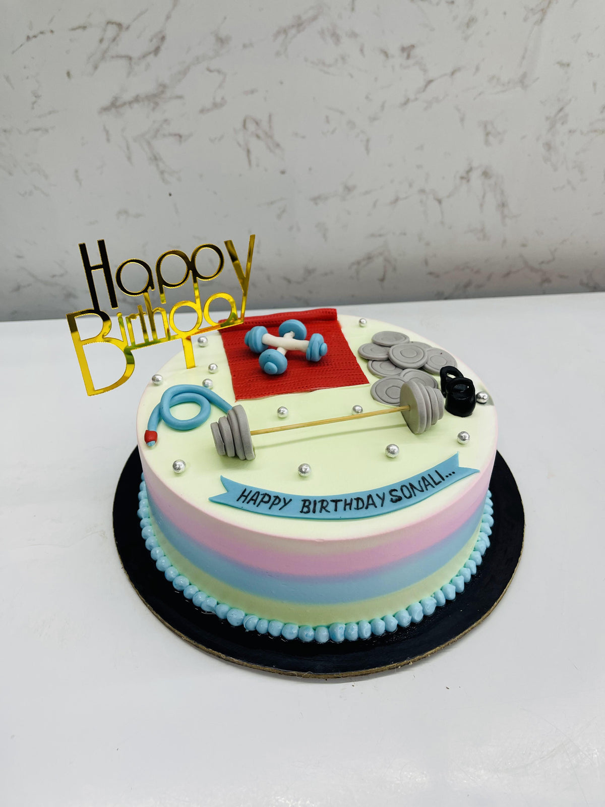 Gym Stuff Cake
