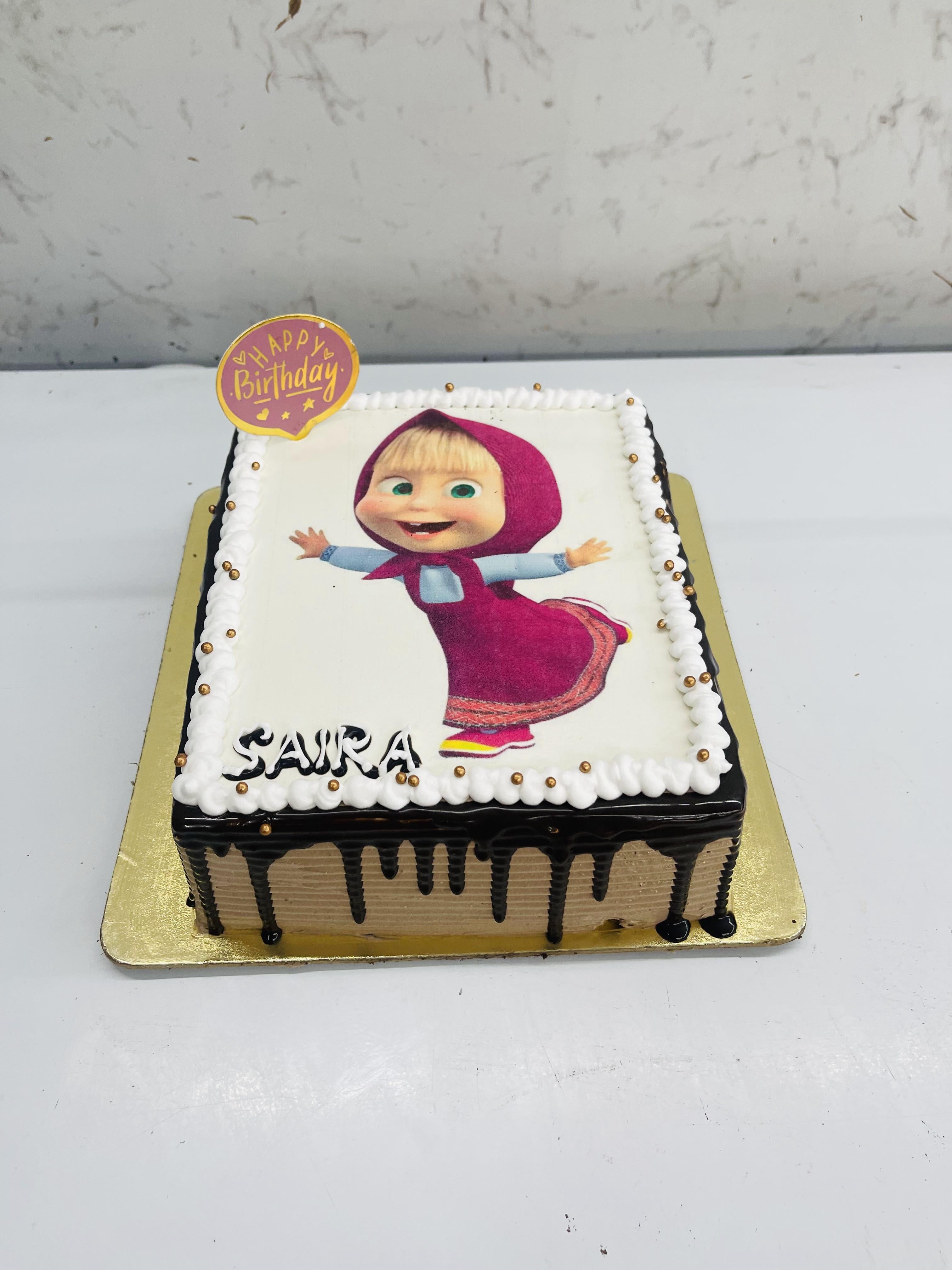 Masha Cartoon Theme Cake
