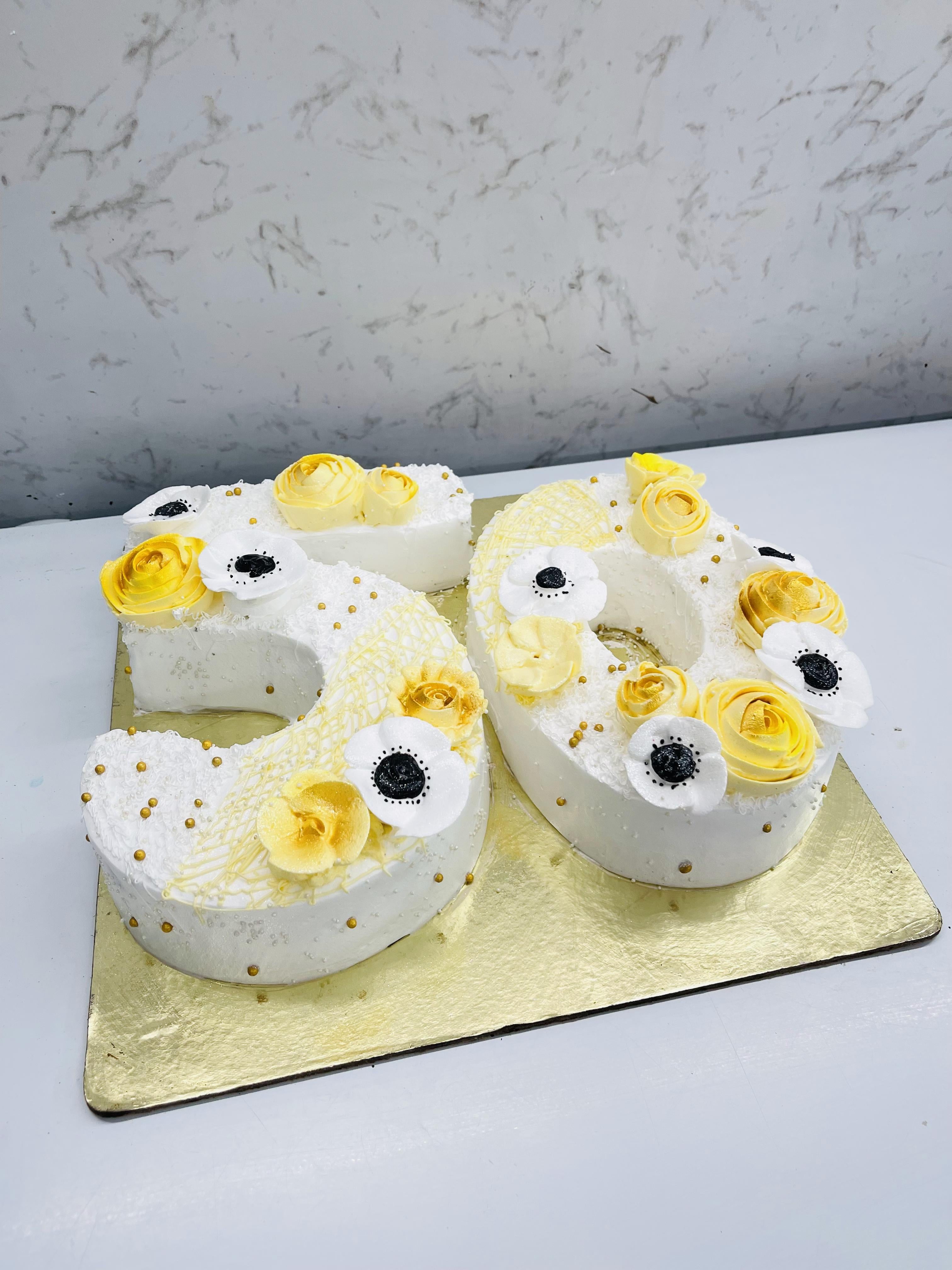 Number 50 Birthday Cake