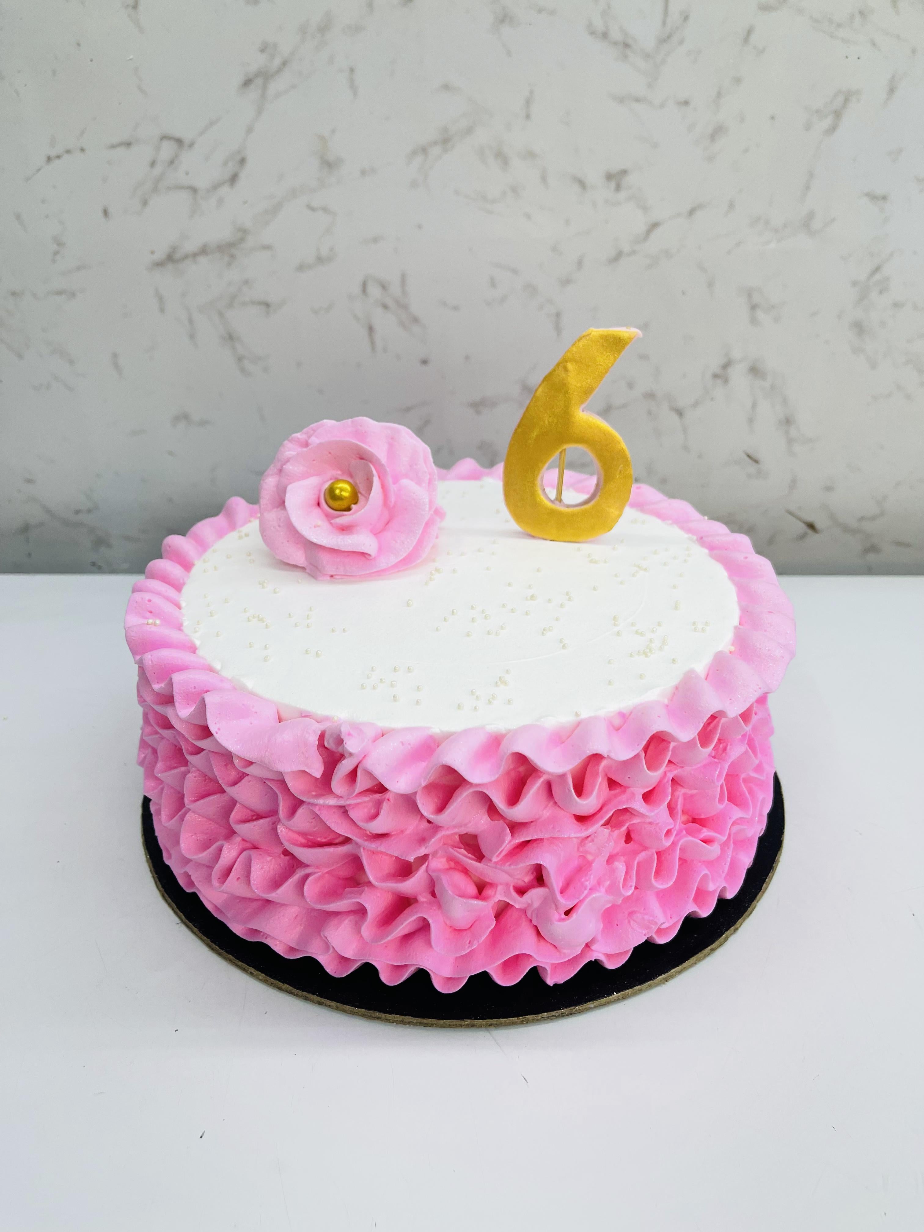 Pink Ruffle Cake