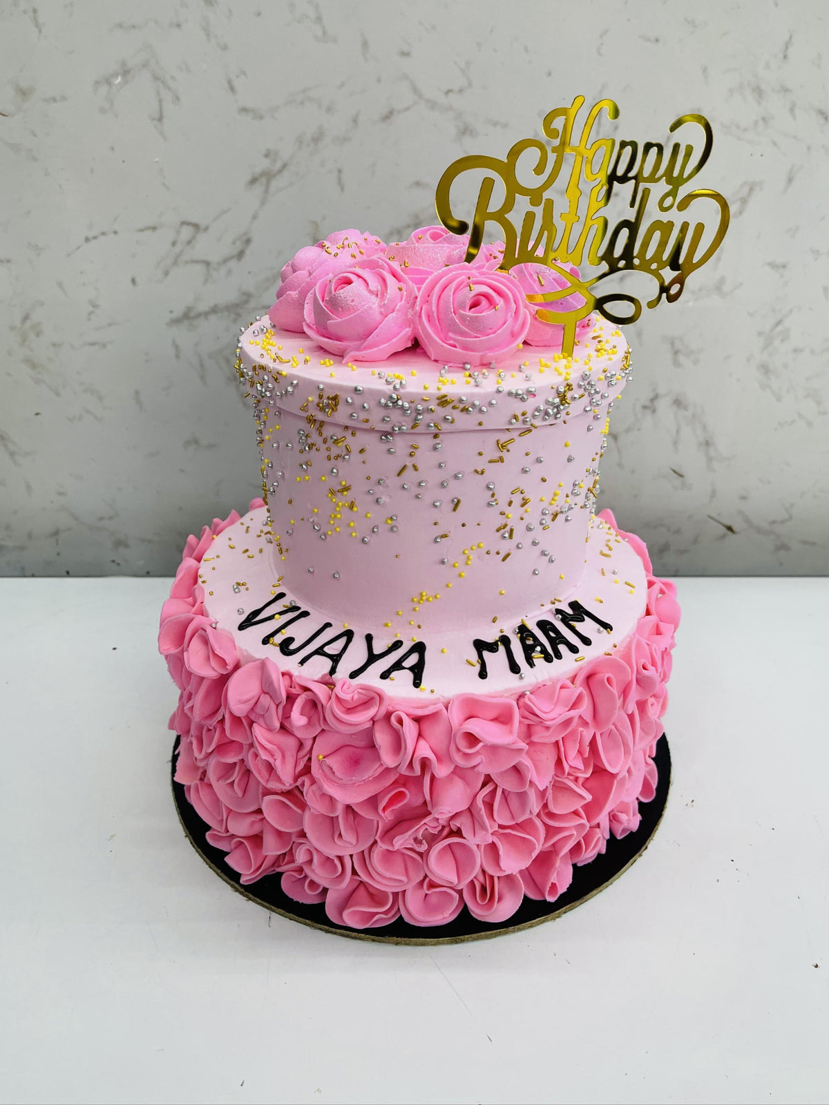 Pink Roses Cake