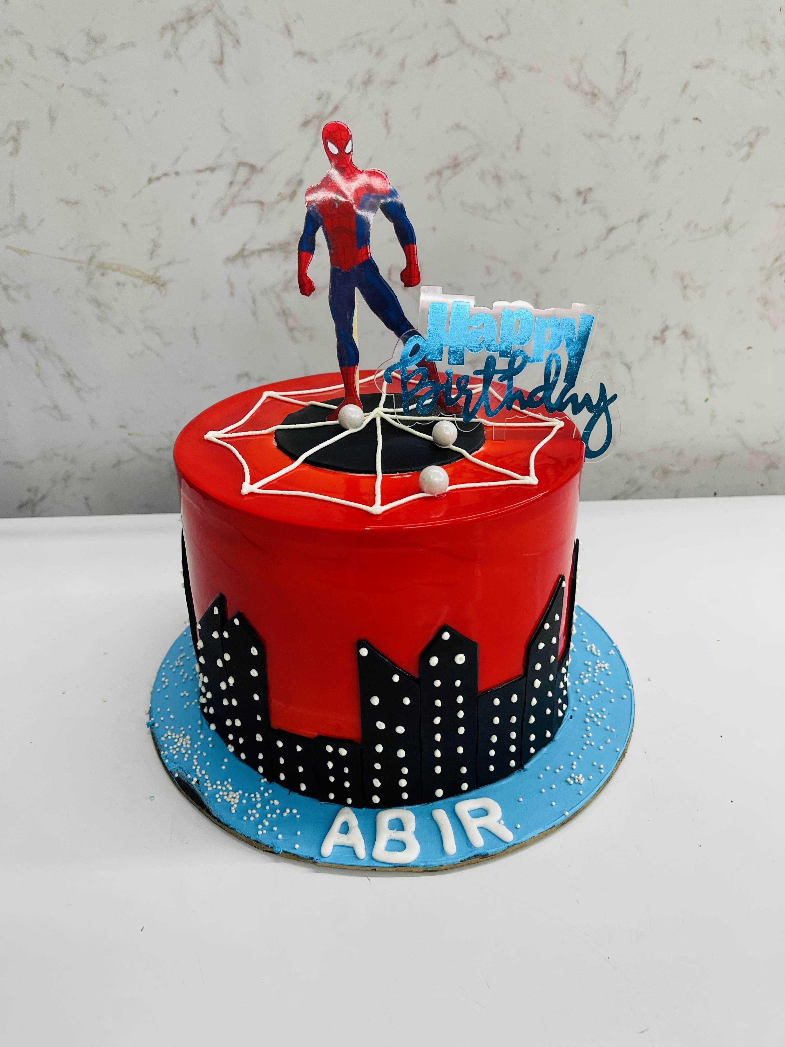 Standing Spiderman Cake