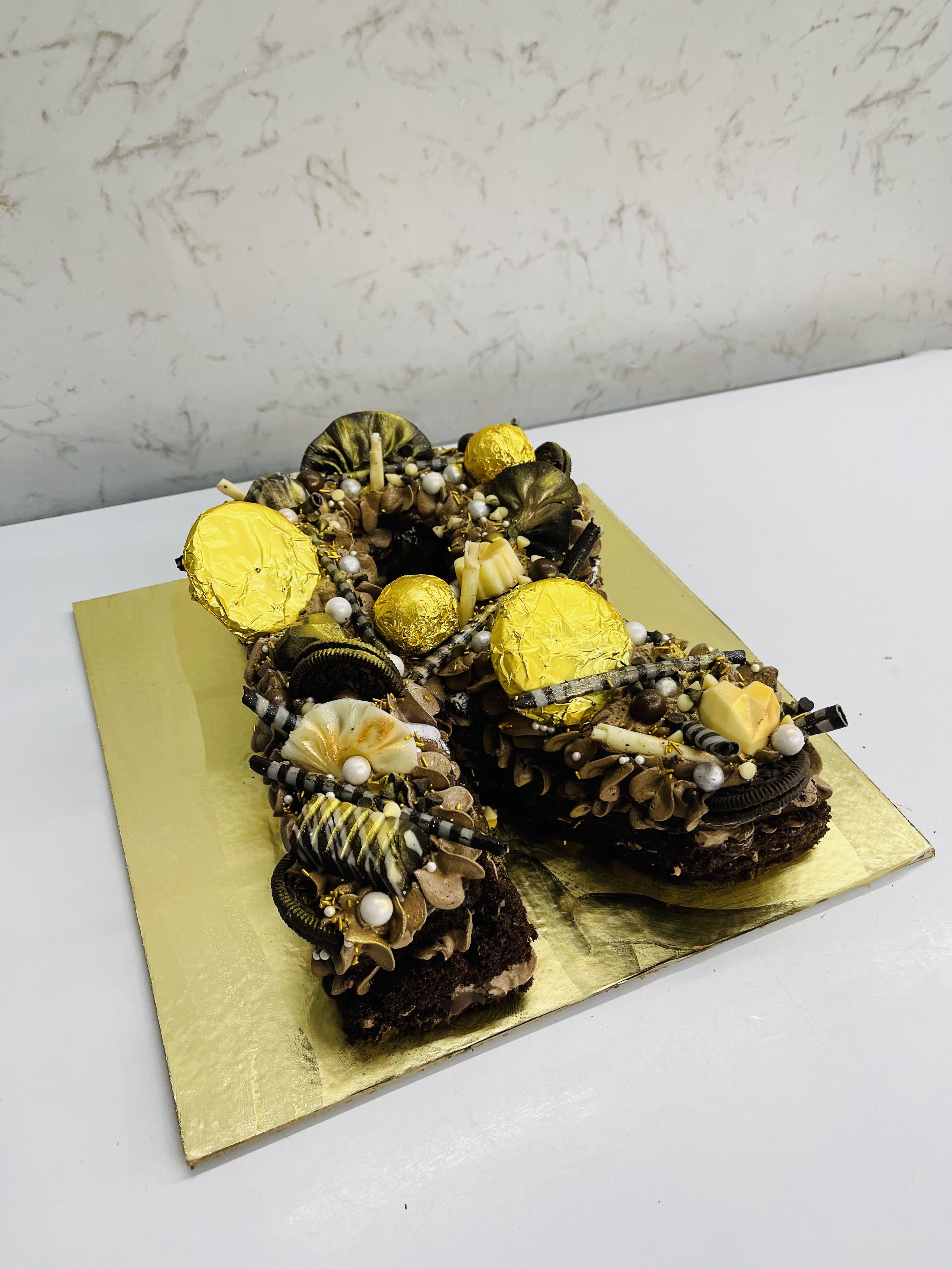 Letter Chocolate Cake