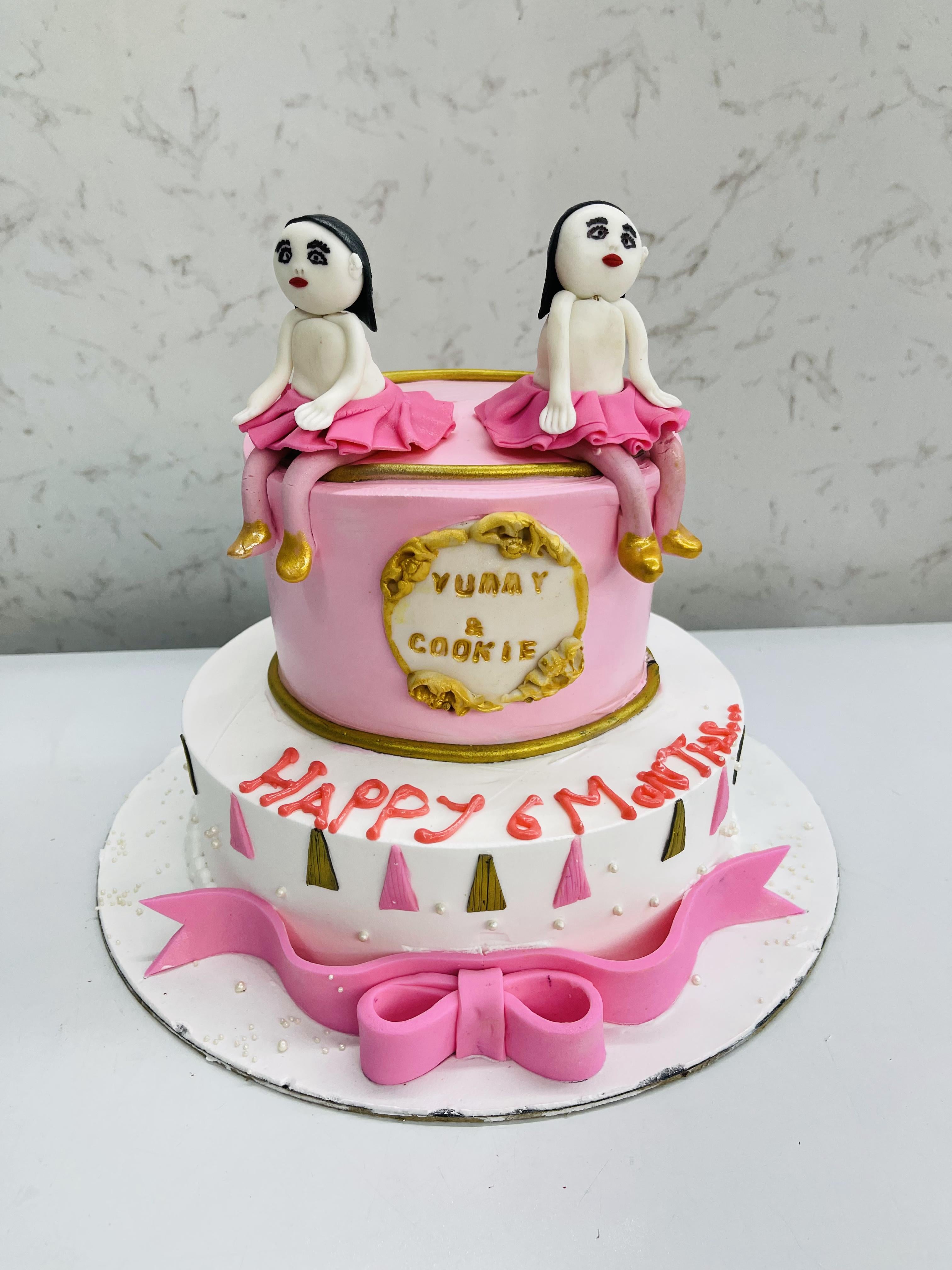 Twins Baby Cake