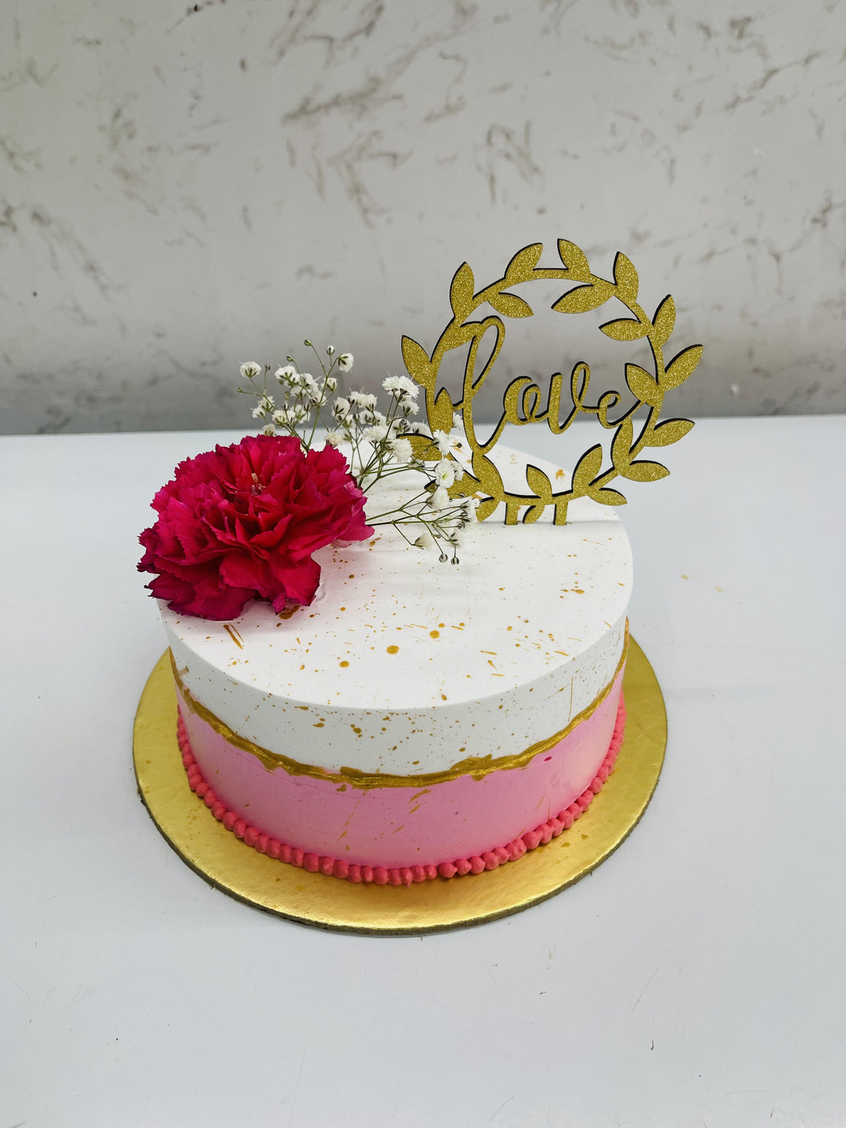 Rose Strawberry Cake