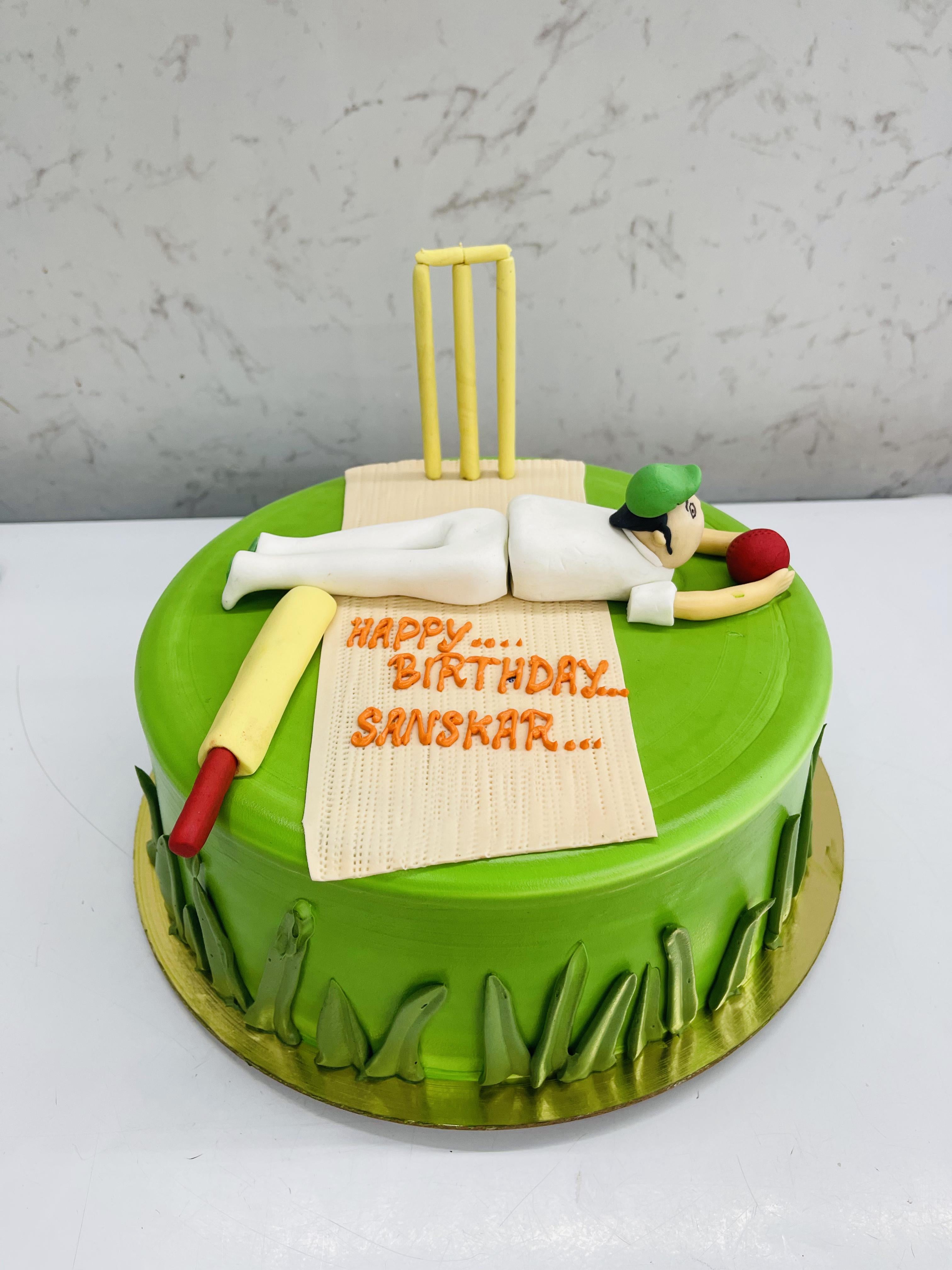 Cricket Pitch Cake