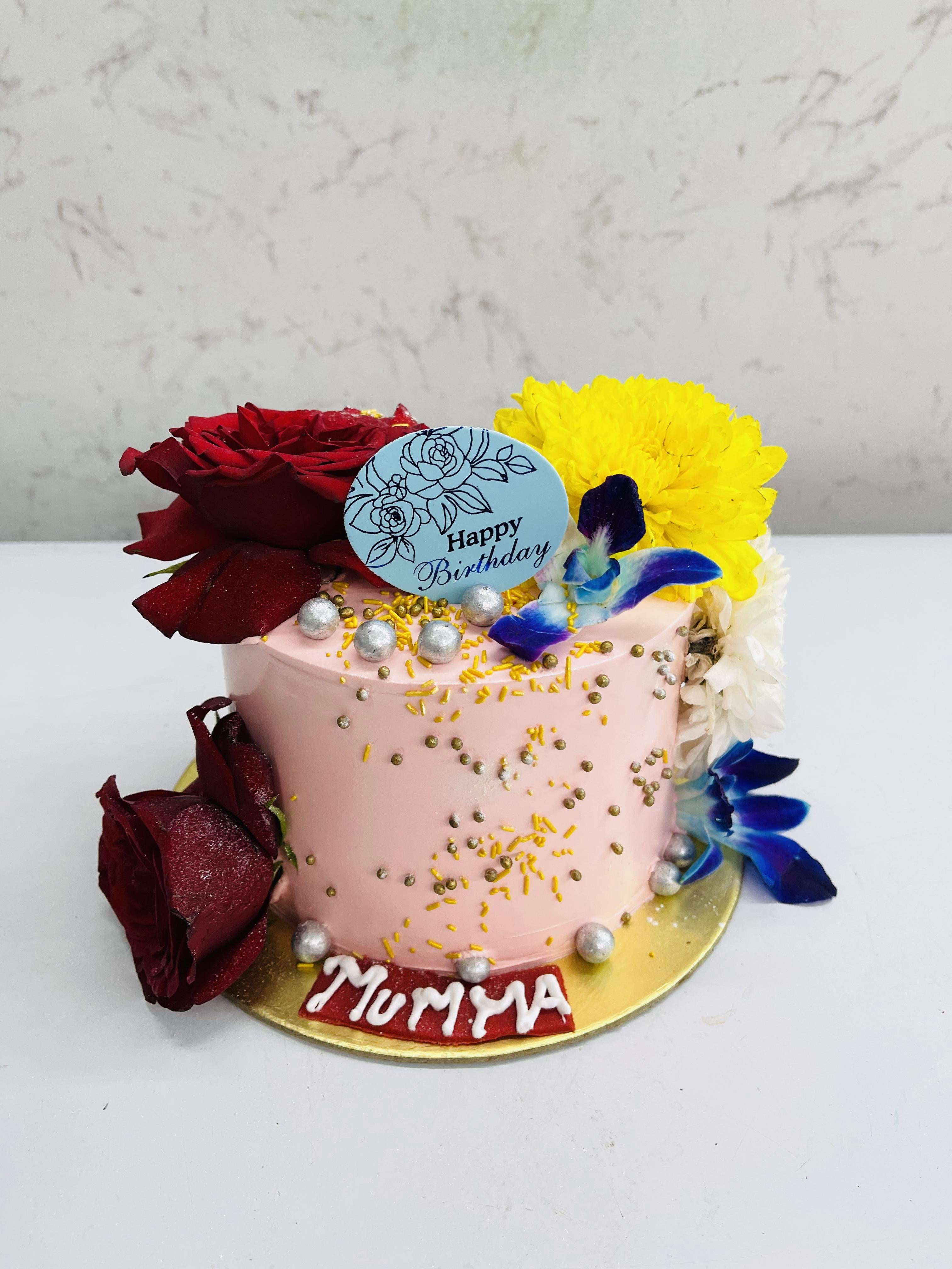 Floral Theme Cake