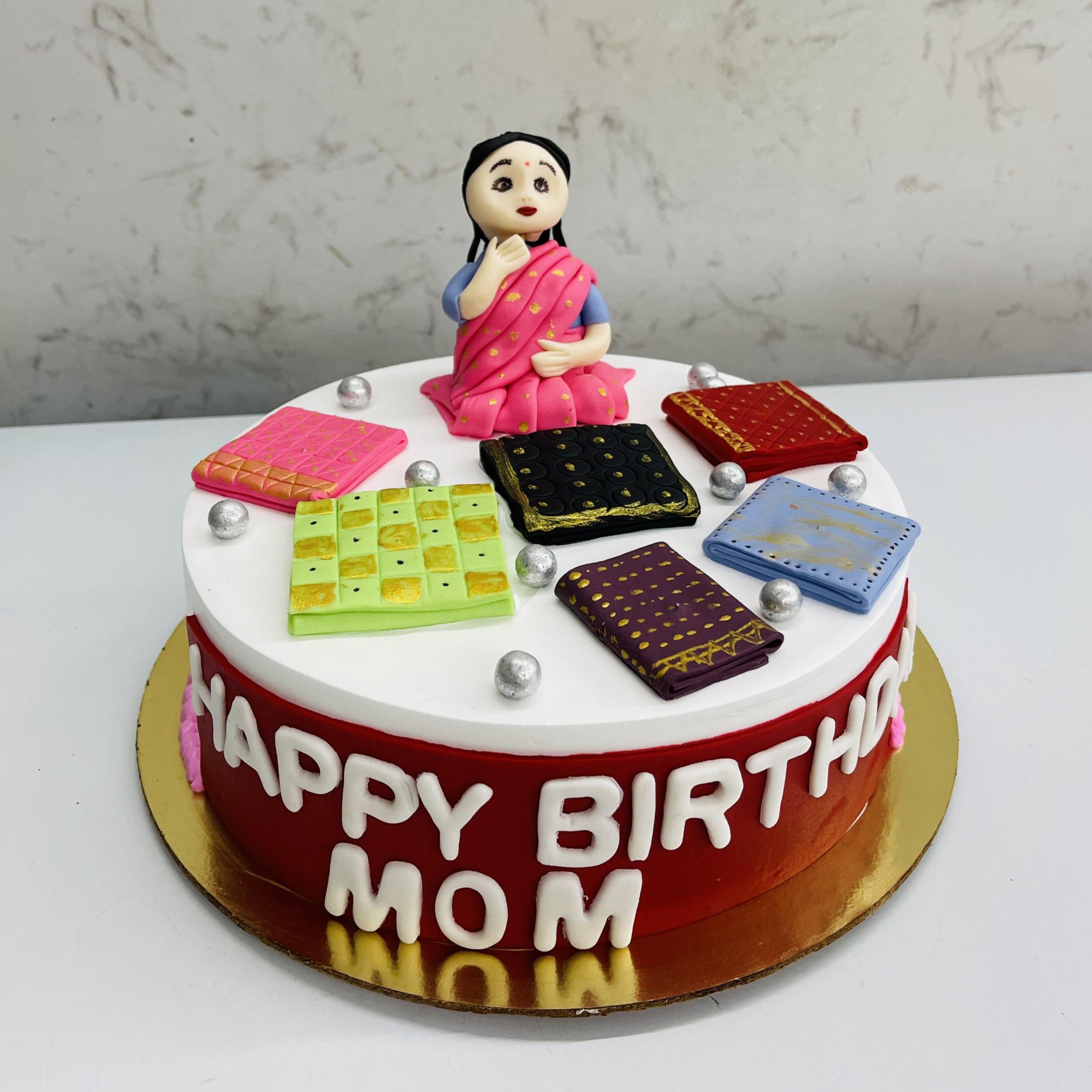 Designer Sari Cake