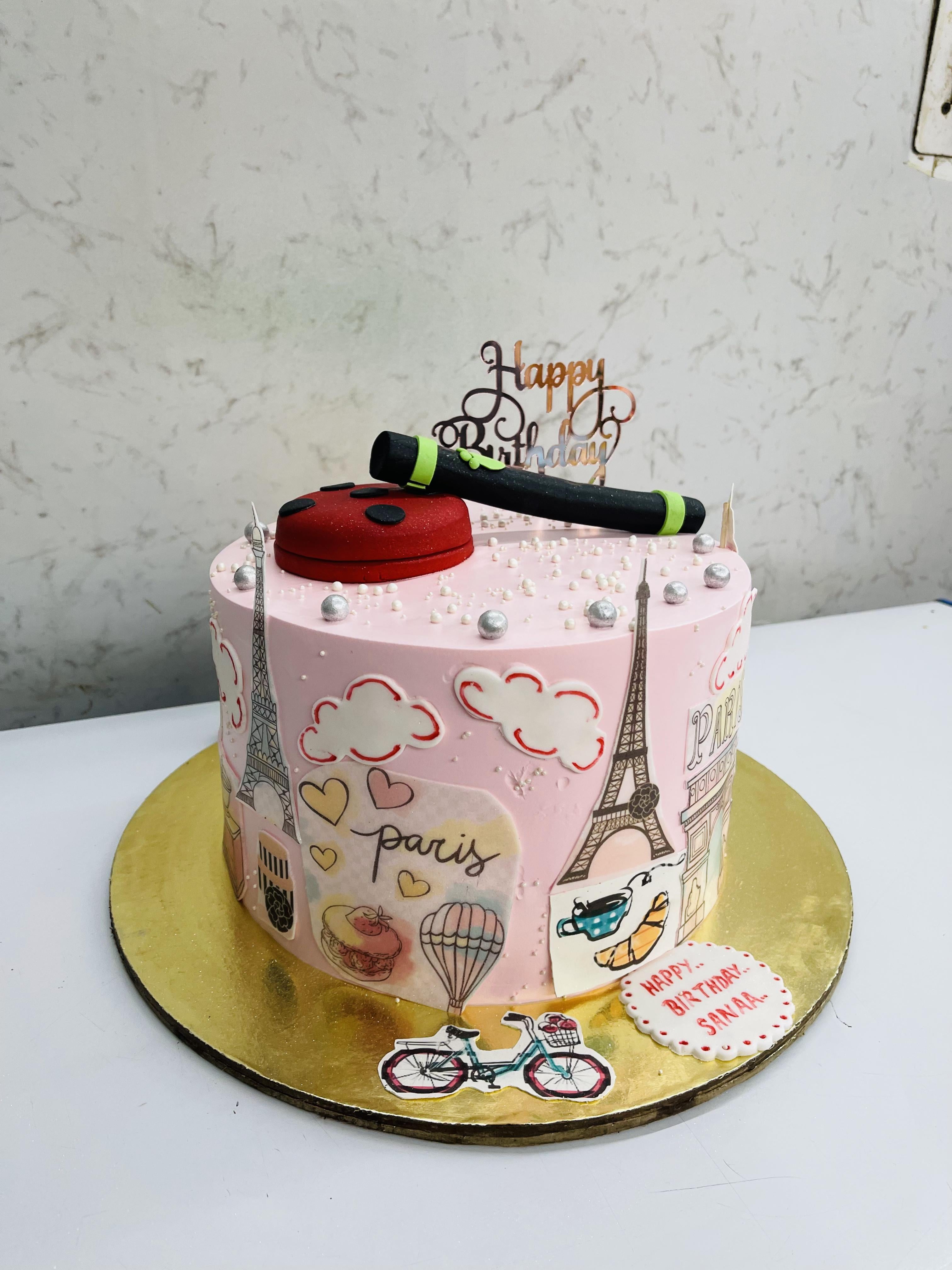 Eiffel Tower Theme Cake
