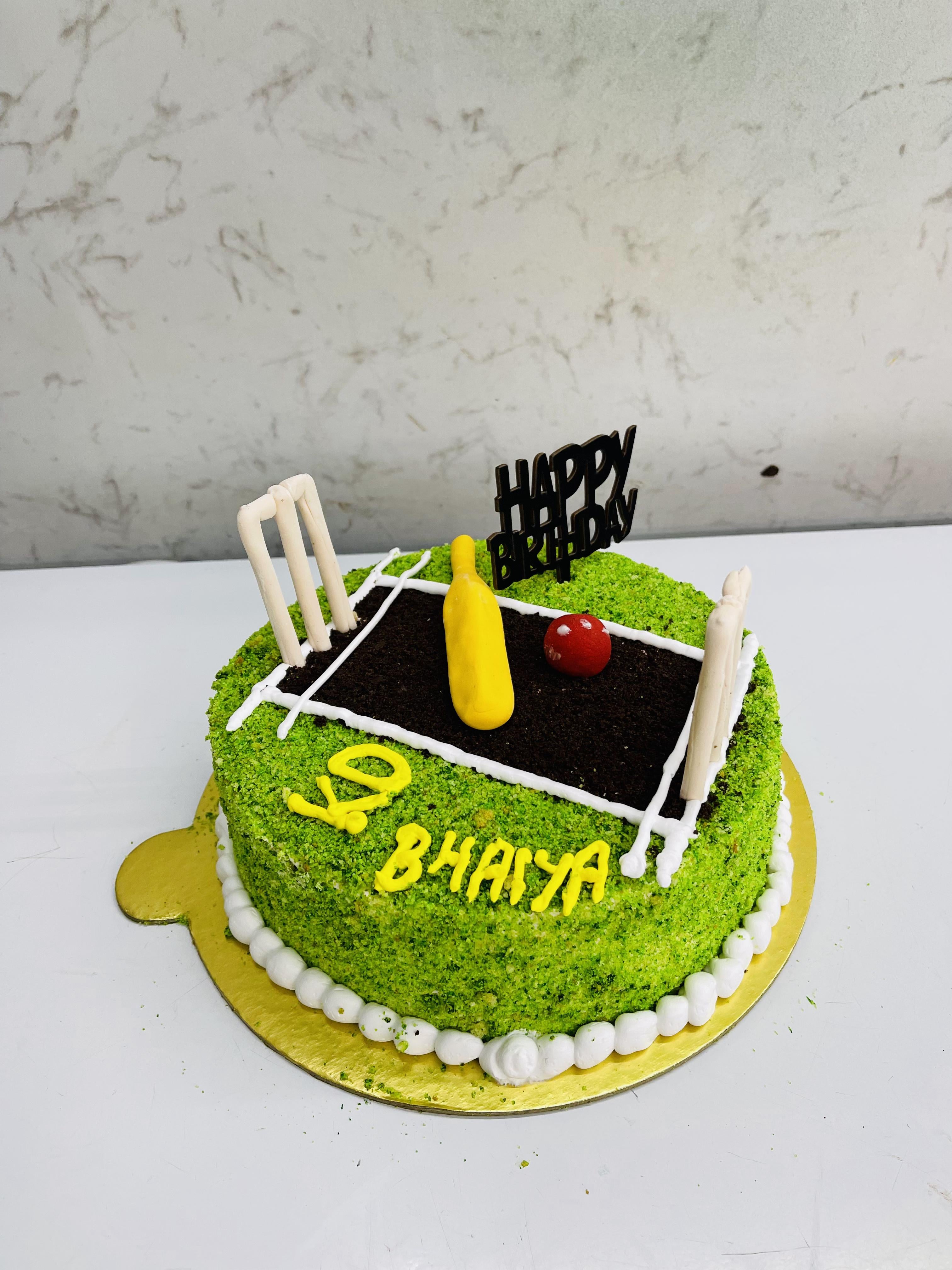 Cricket Hight Pitch Cake