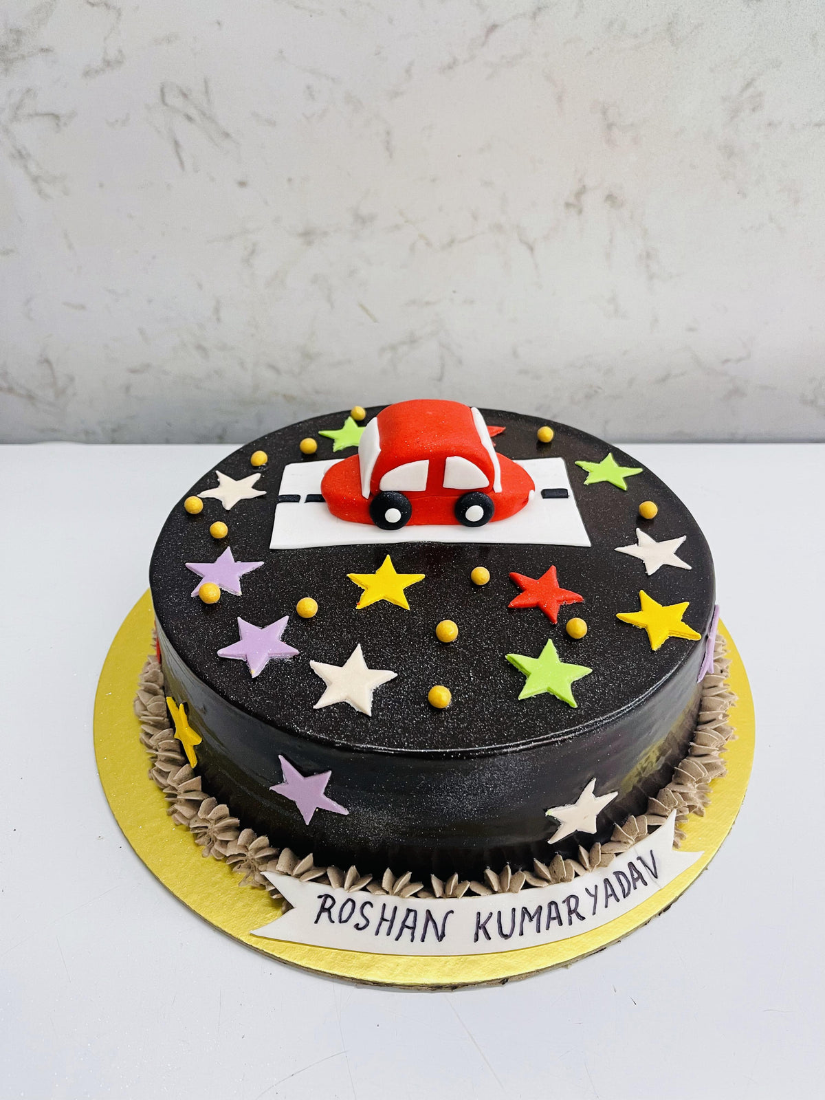 Kids Car Theme Cake