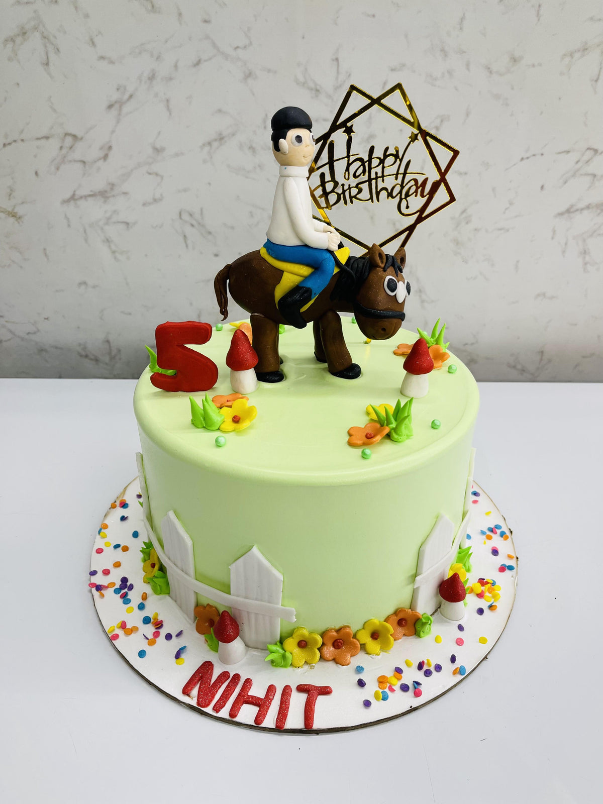 Horse Rider Birthday Cake