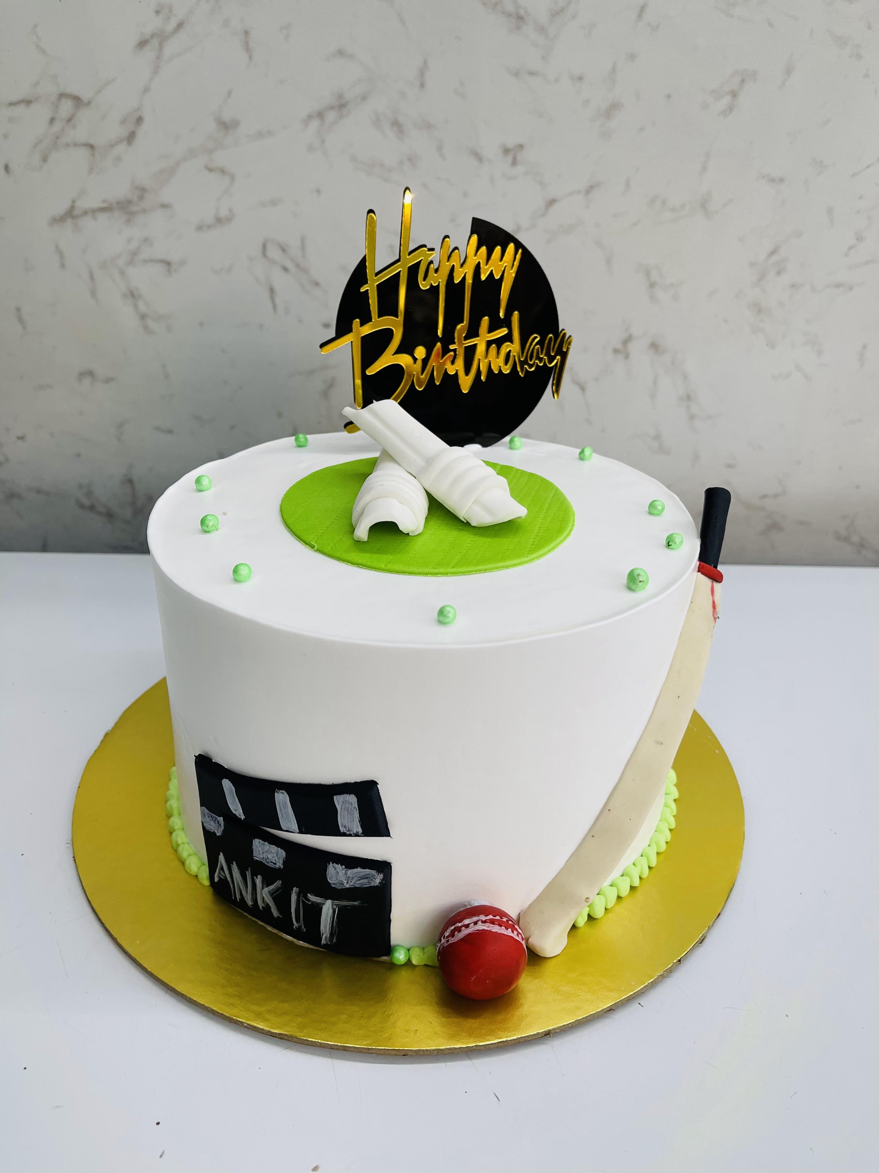 Cricket Set Theme Cake
