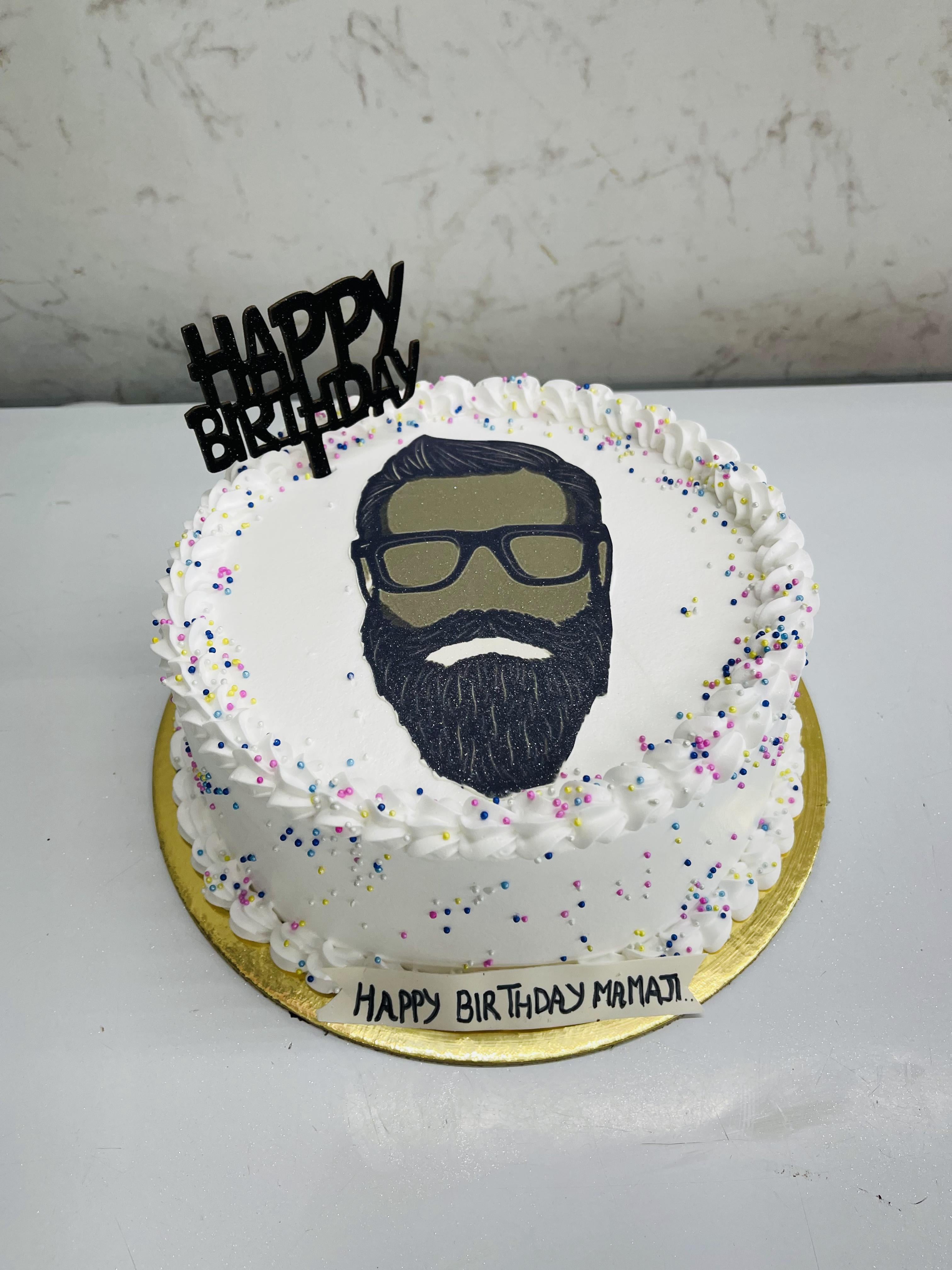 Mr. Beardaer Men Cake