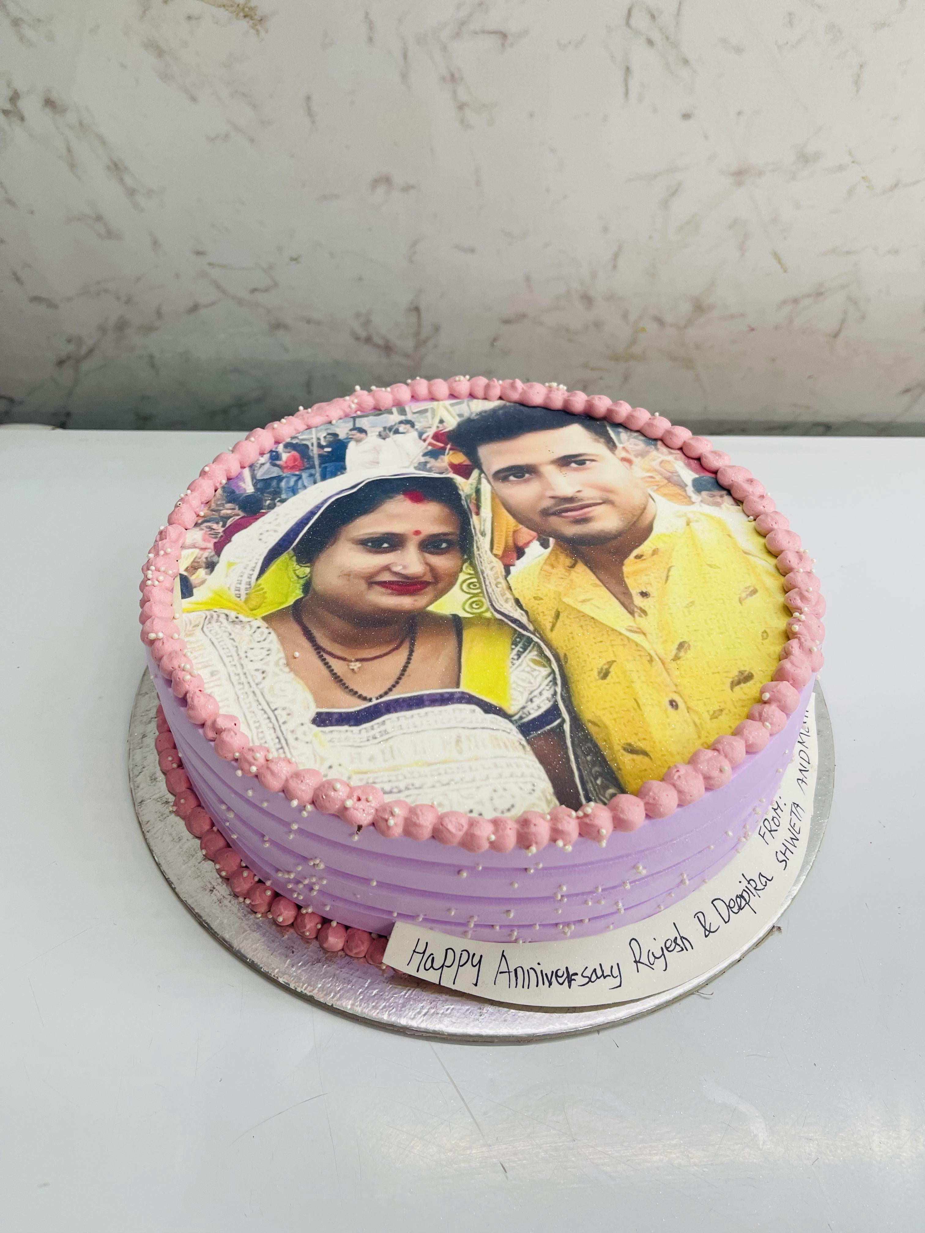 Anniversary Photo Theme Cake