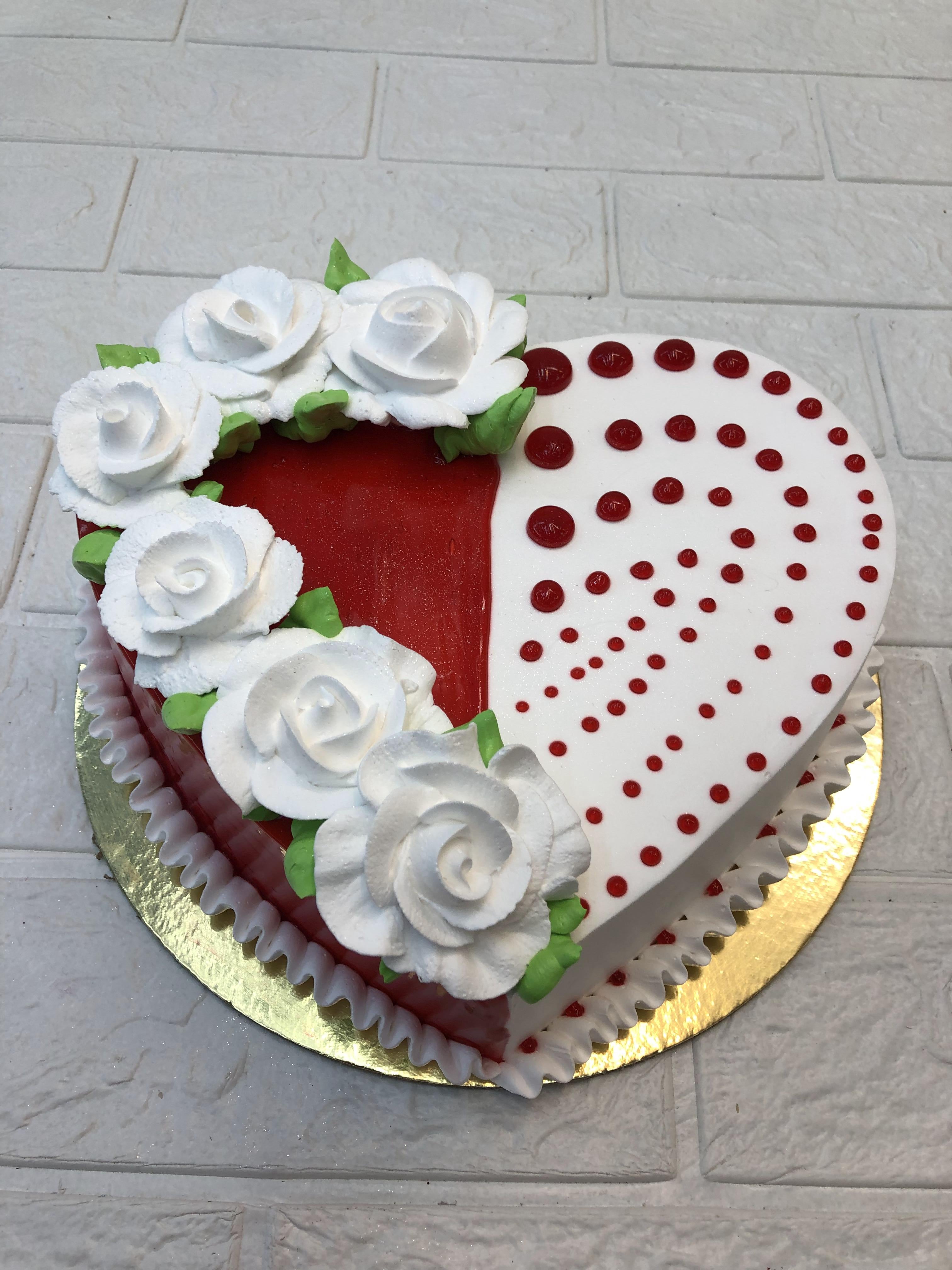 Heart Shape Love Cake