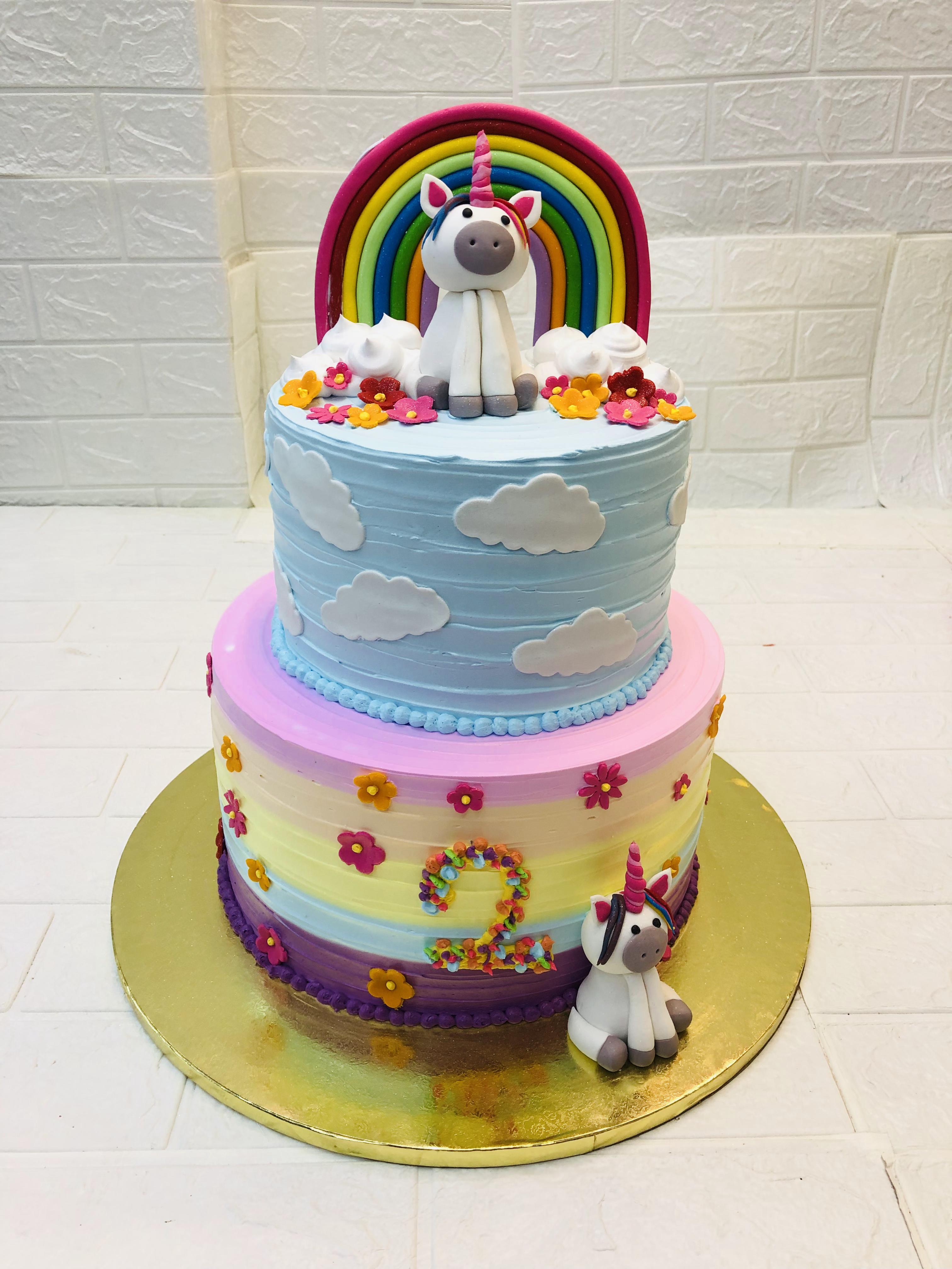 Purple Unicorn Cake