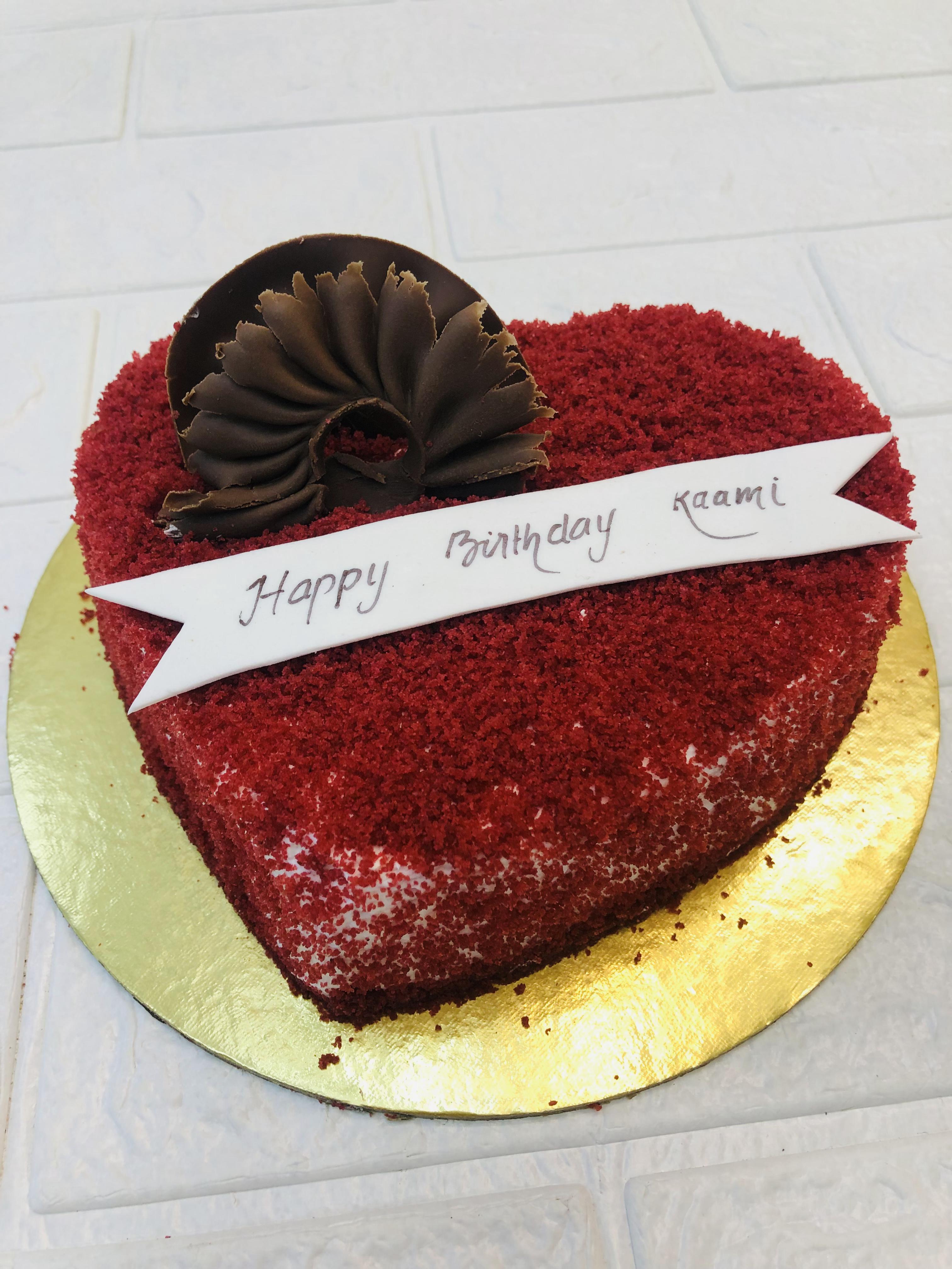 Red Velvet Heart Shape Cake