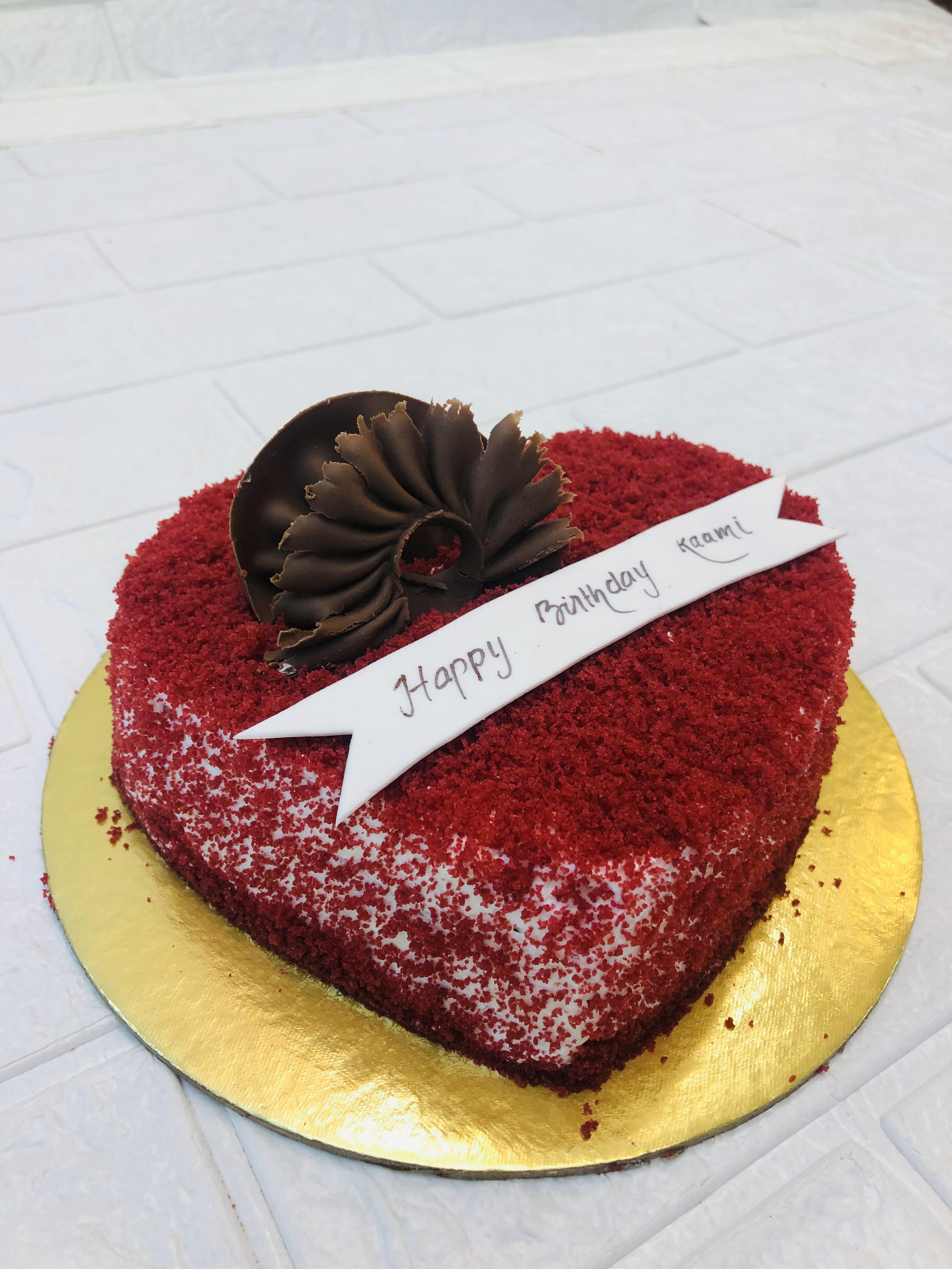 Red Velvet Heart Cake