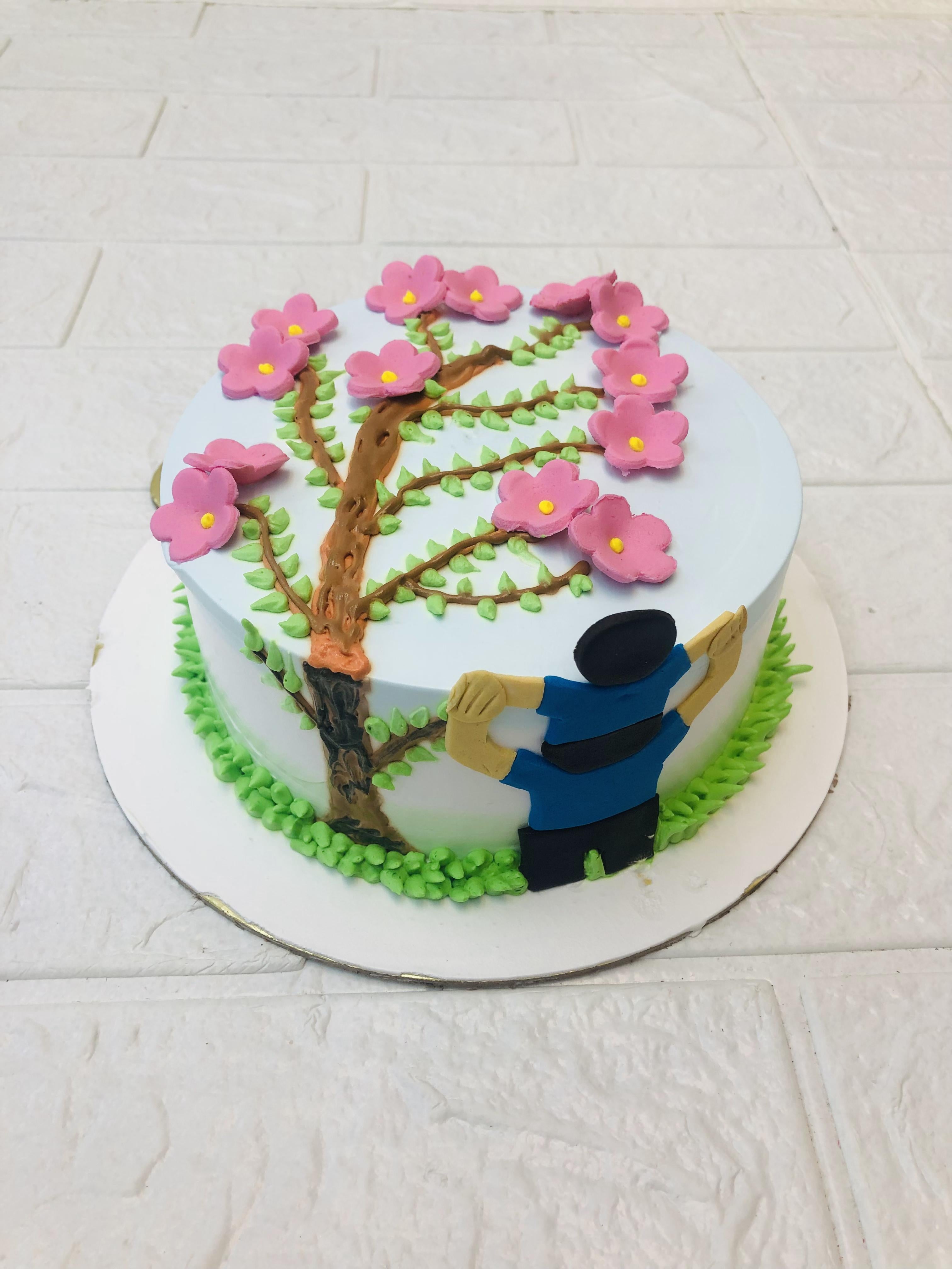 Flower Theme Cake
