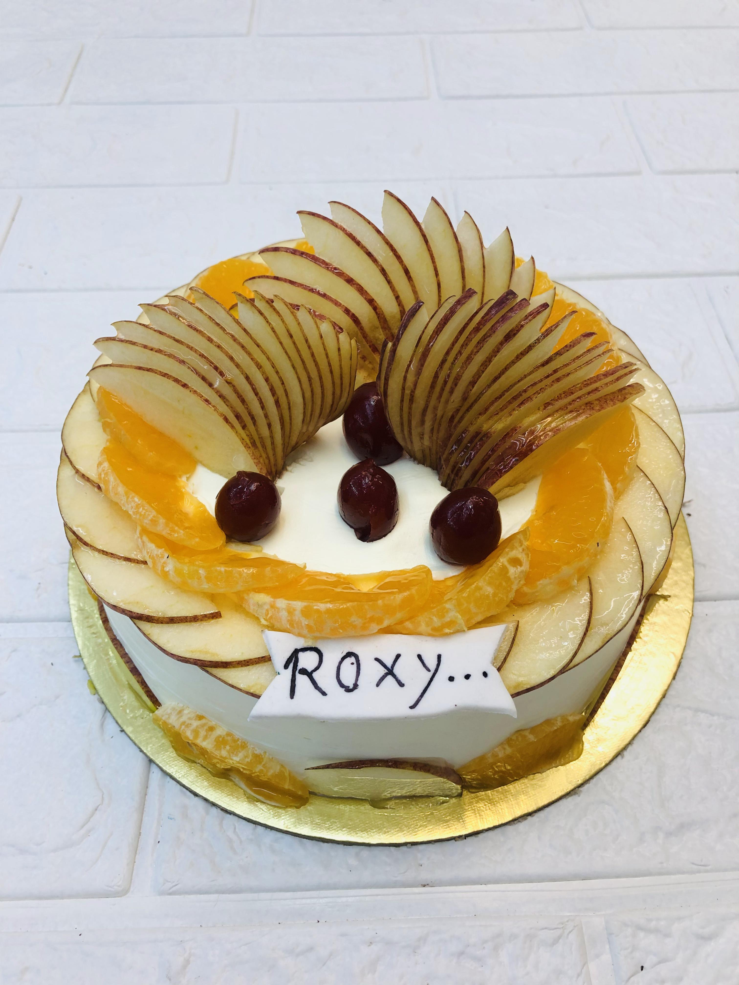 Apple, Orange, Strawberry Mix Fruit Cake