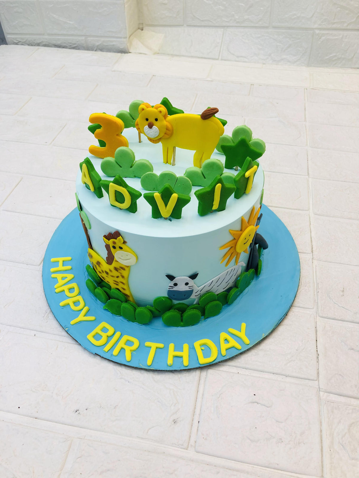 Animal Theme Cake