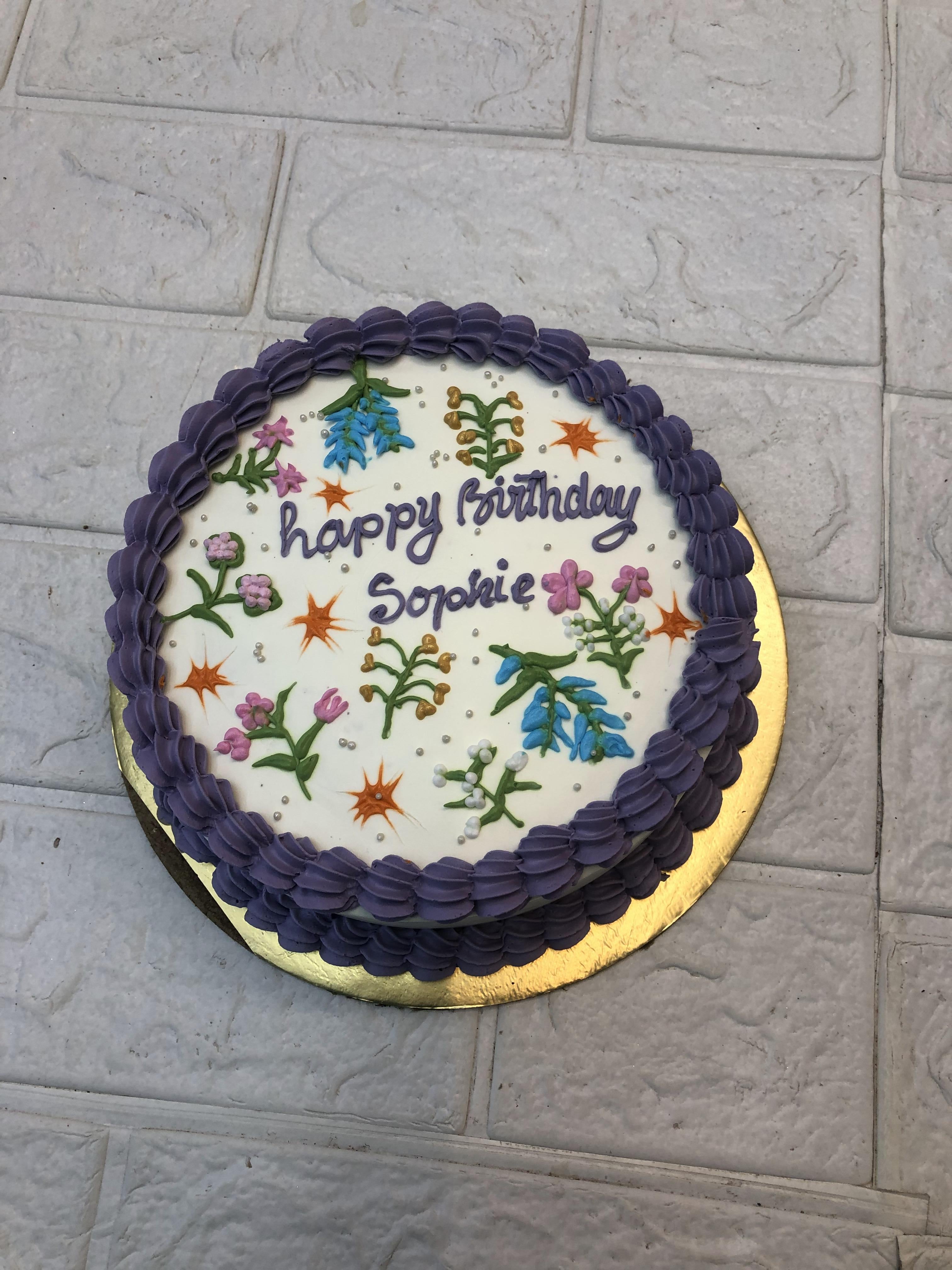 Field Of Flower Cake