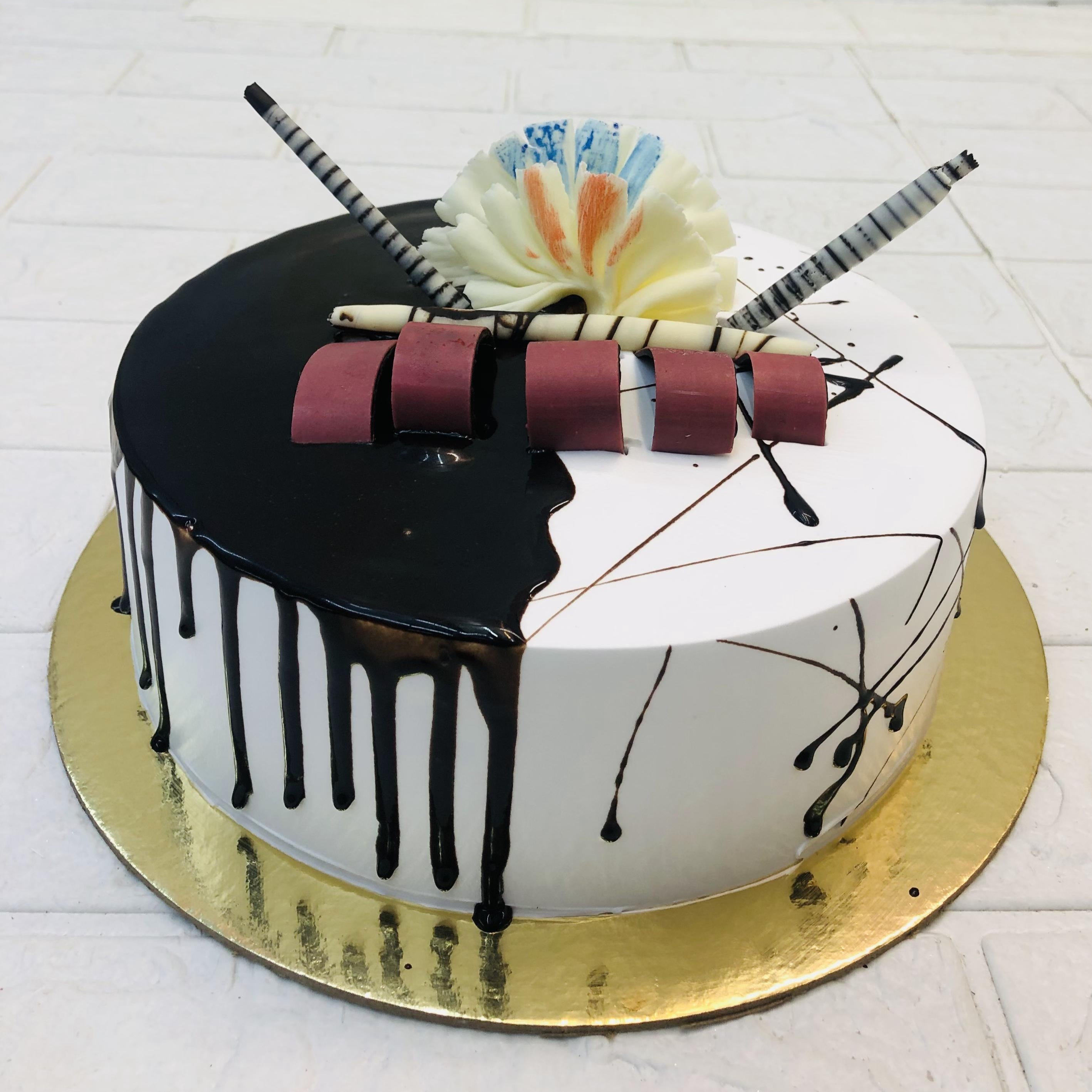 Creamy Drip Black Forest Cake