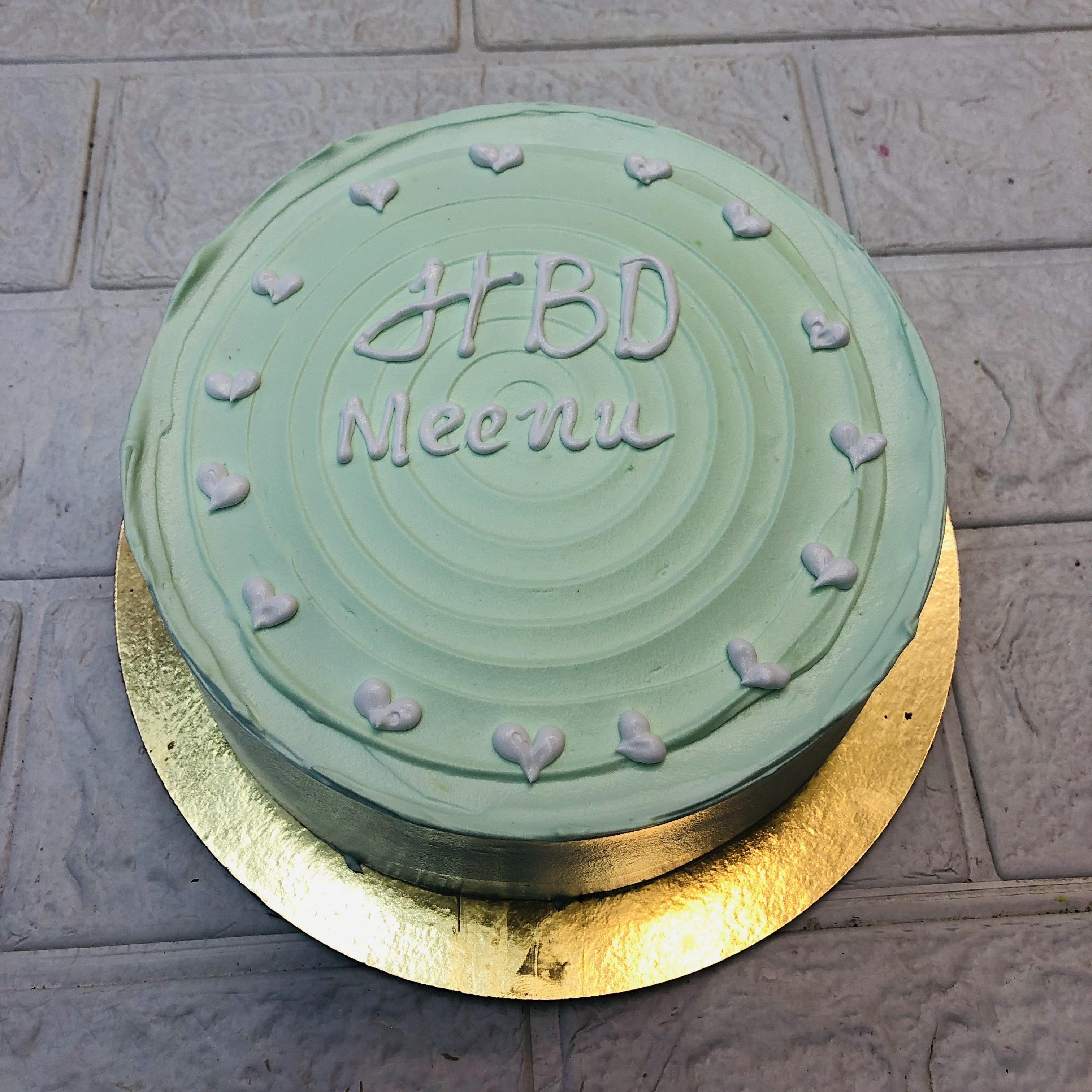 Mint Green Birthday Cake